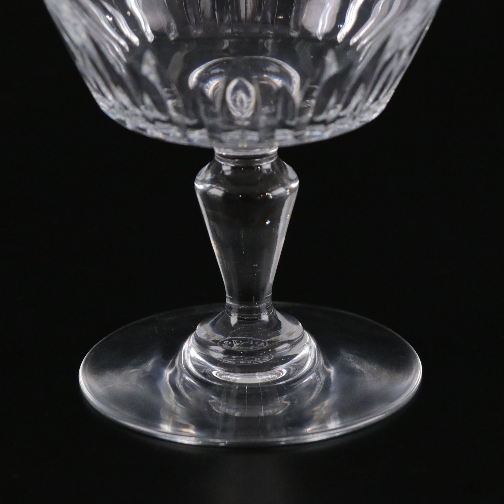 Baccarat "Biarritz" Cut Crystal Champagne Coupes