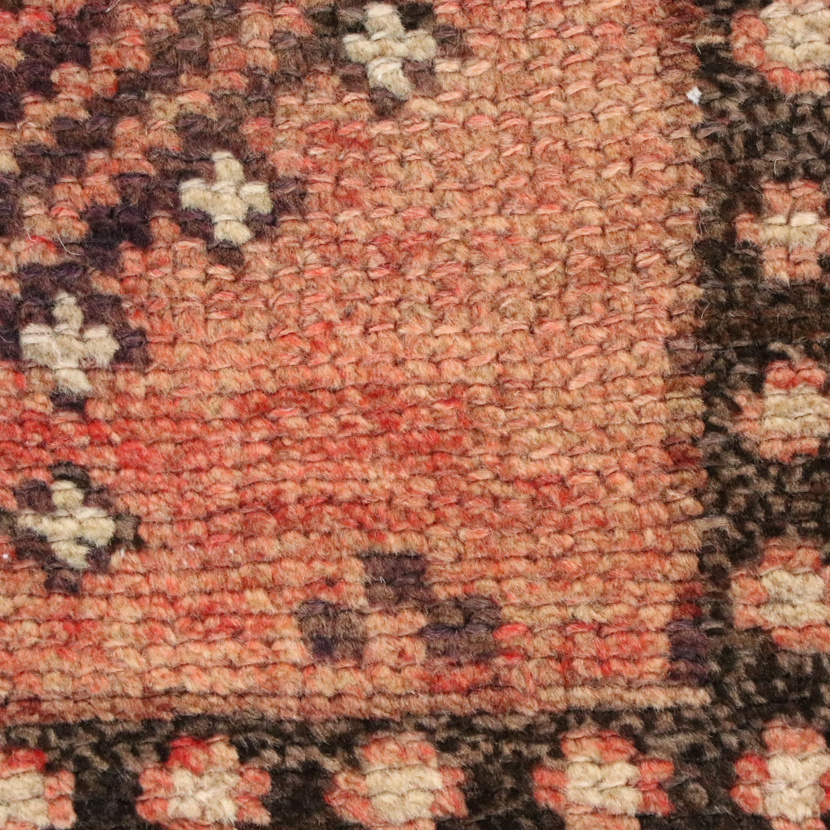 4'9 x 7'6 Hand-Knotted Persian Kurdish Area Rug