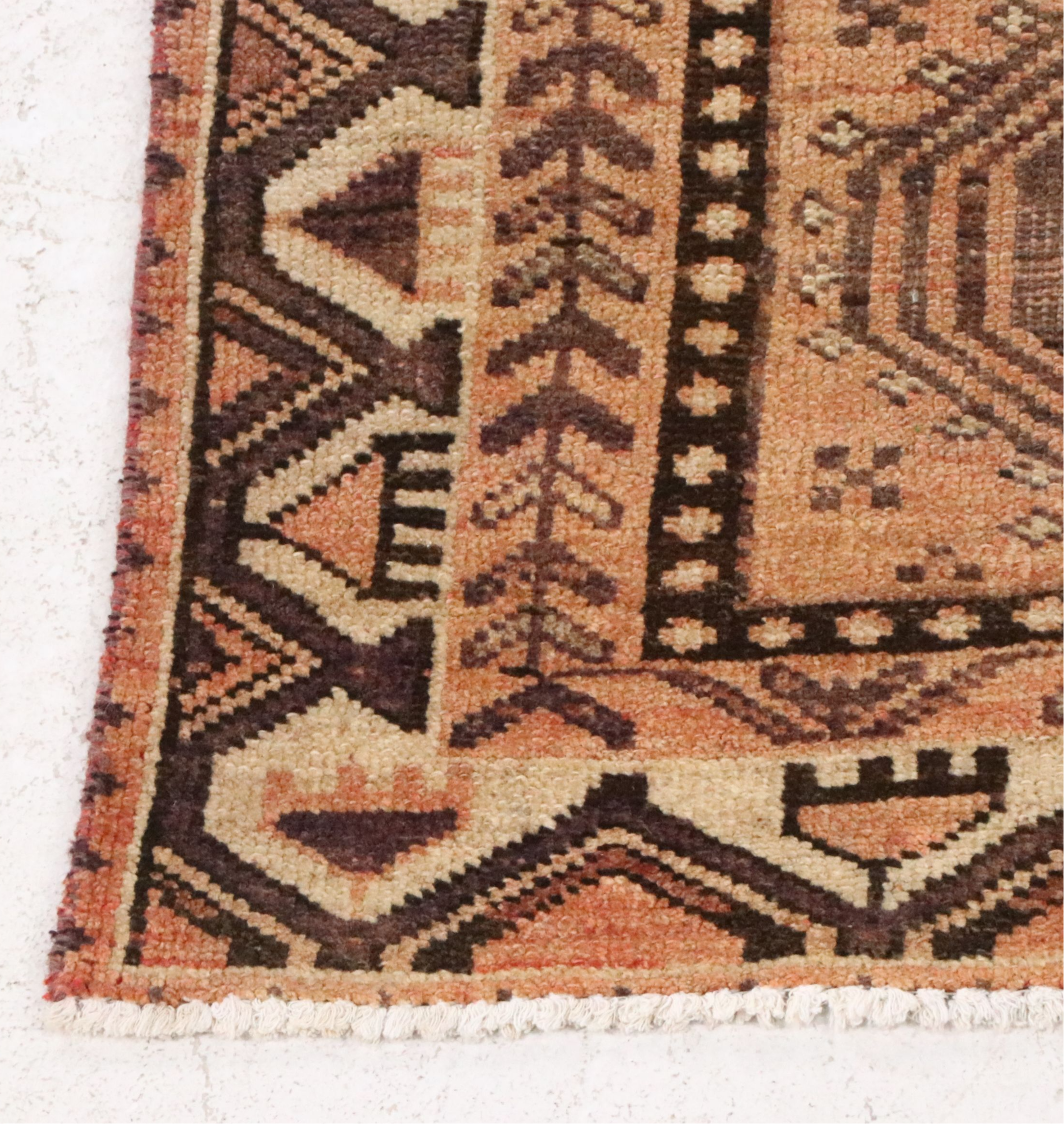 4'9 x 7'6 Hand-Knotted Persian Kurdish Area Rug