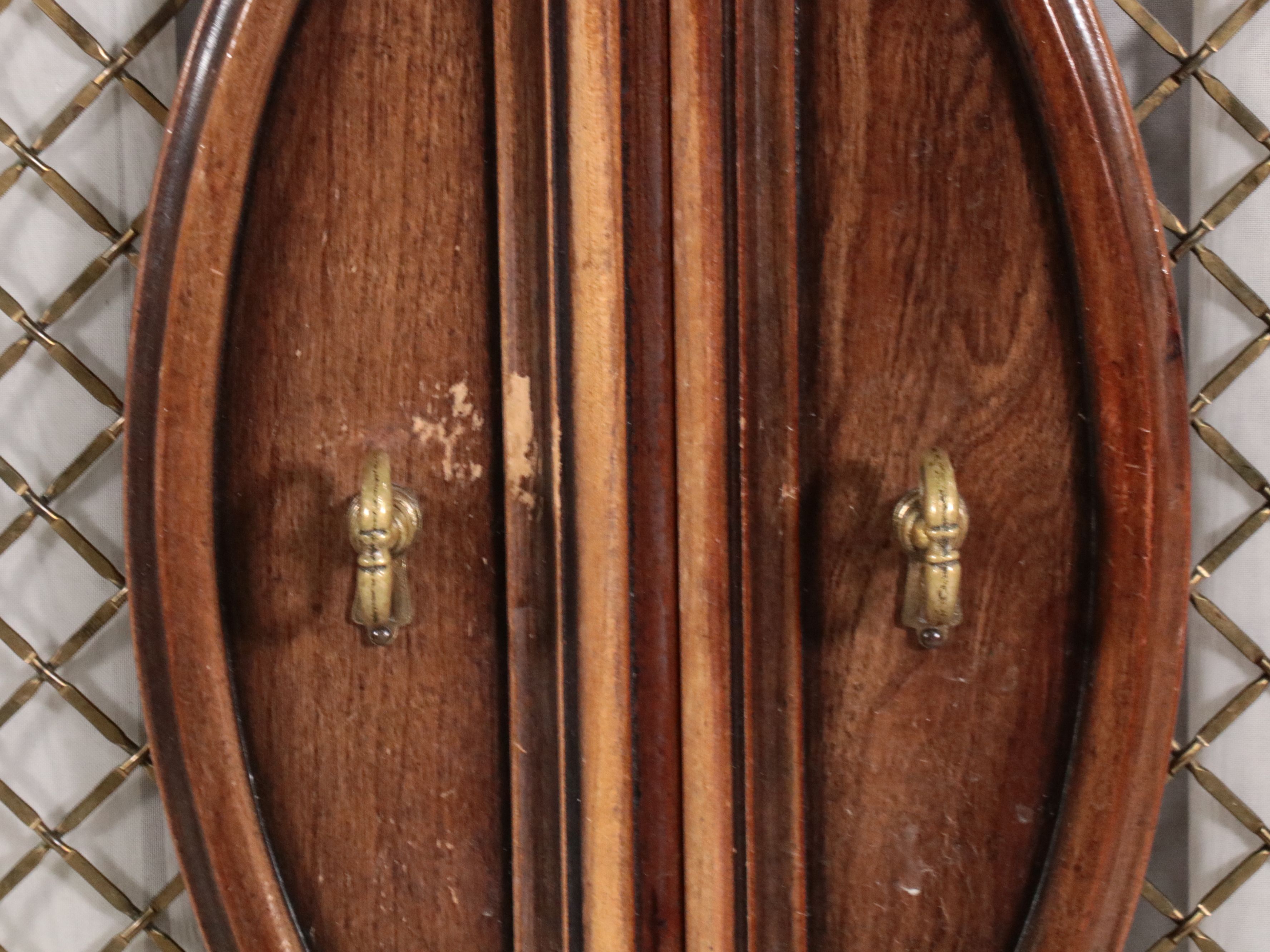 Louis XV Style Cherry Three-Piece Armoire/Dressing Table
