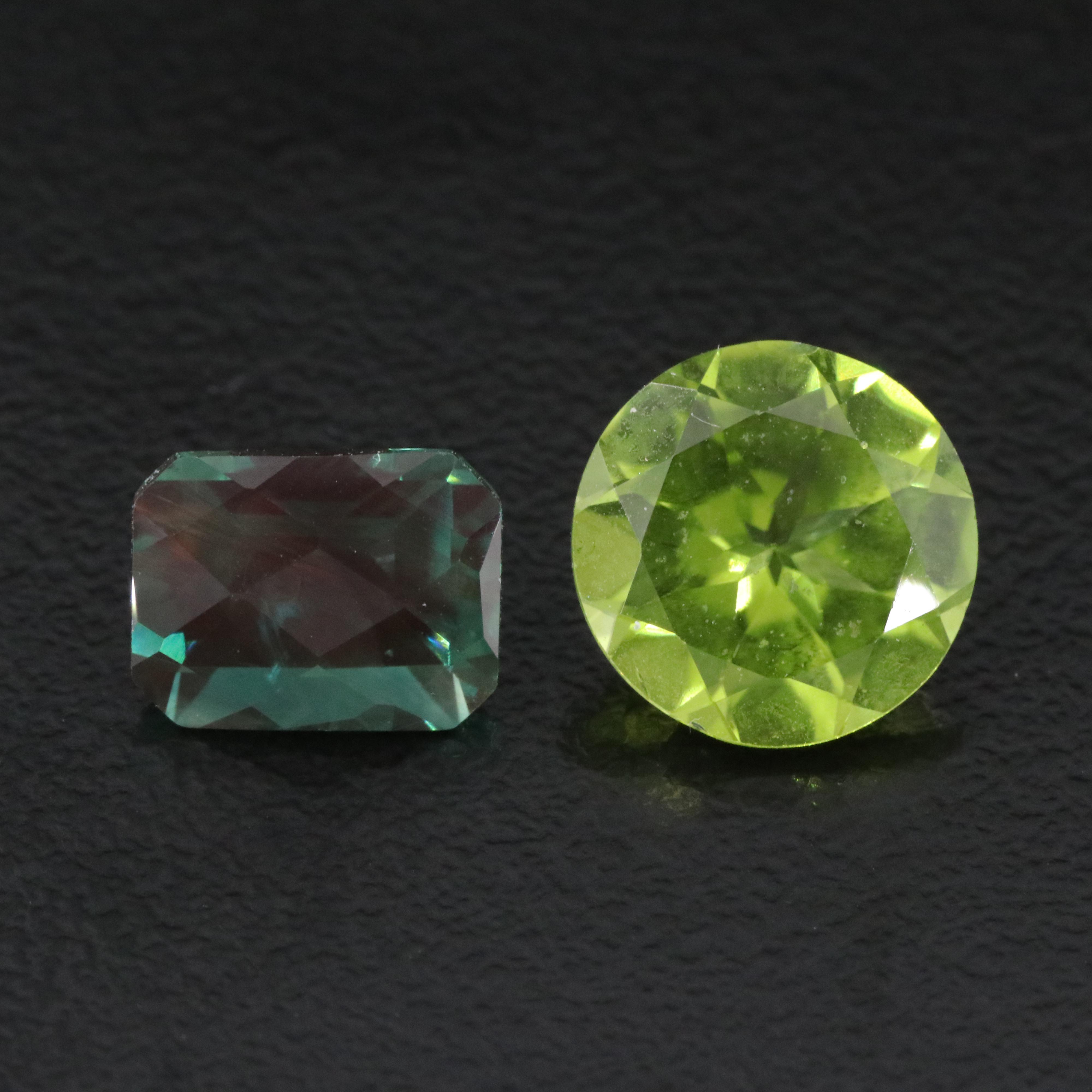 Loose 5.84 CTW Peridot and Labradorite Lot