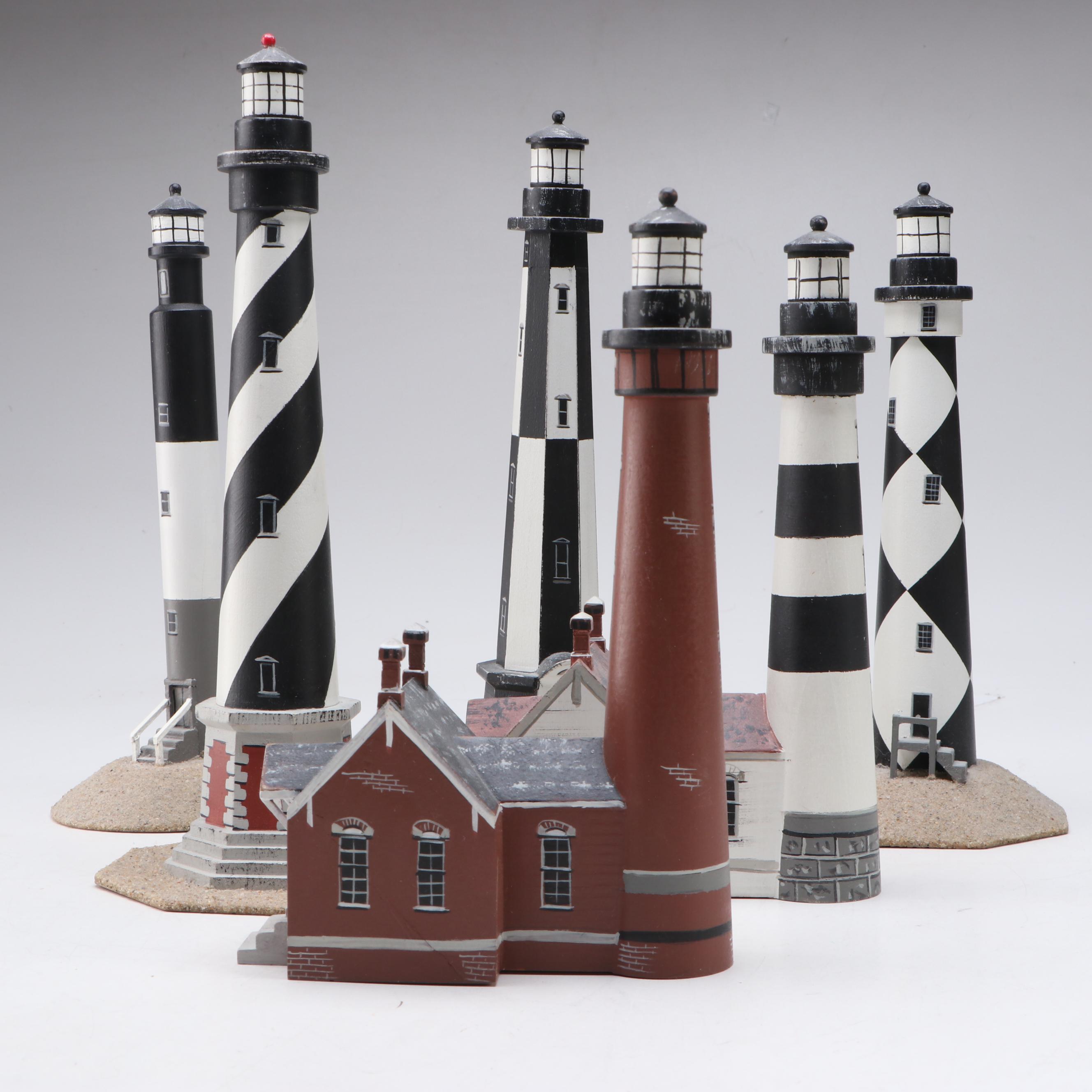 C. Henson Country Crafts Wooden Lighthouses