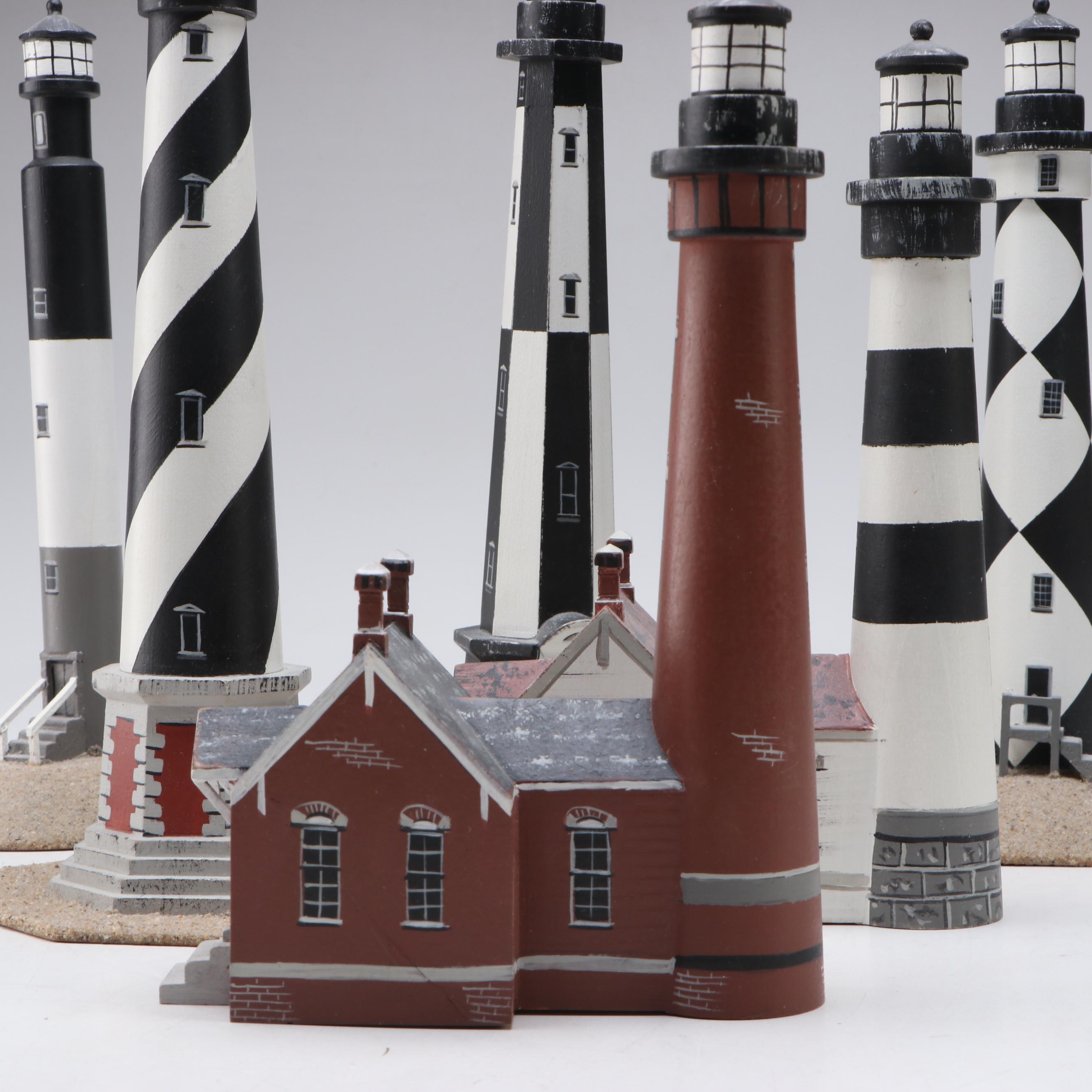 C. Henson Country Crafts Wooden Lighthouses