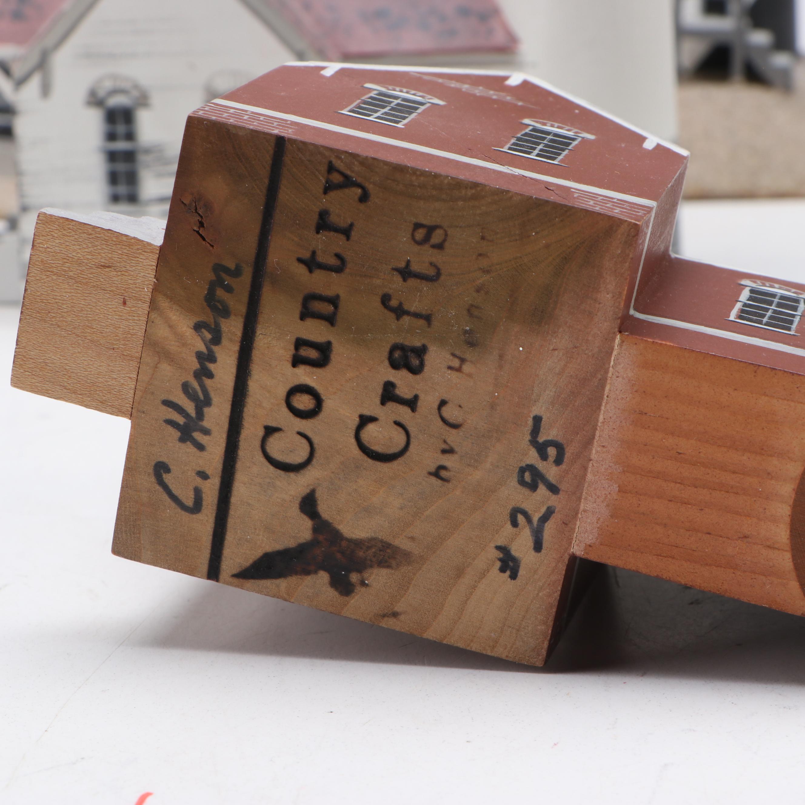 C. Henson Country Crafts Wooden Lighthouses