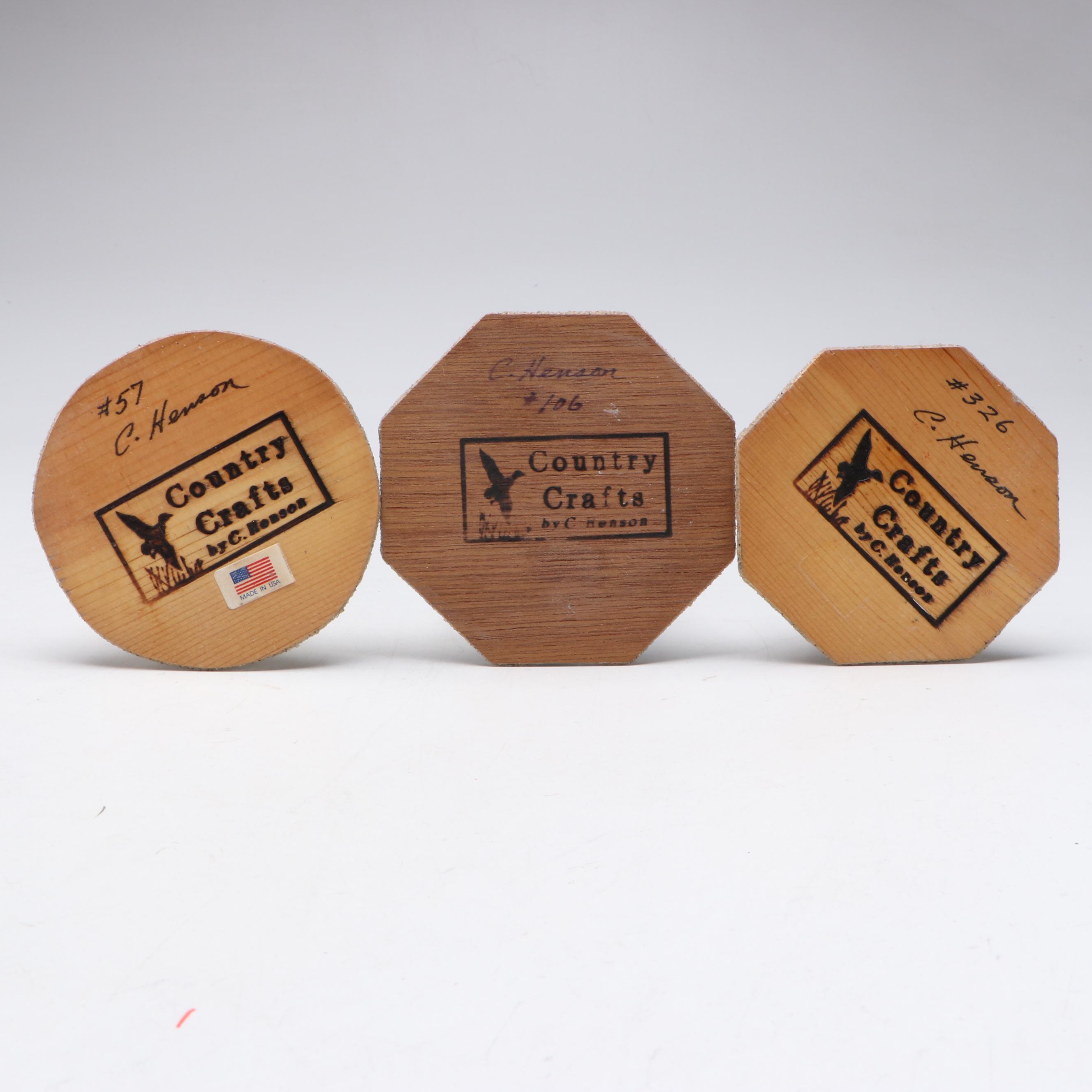 C. Henson Country Crafts Wooden Lighthouses