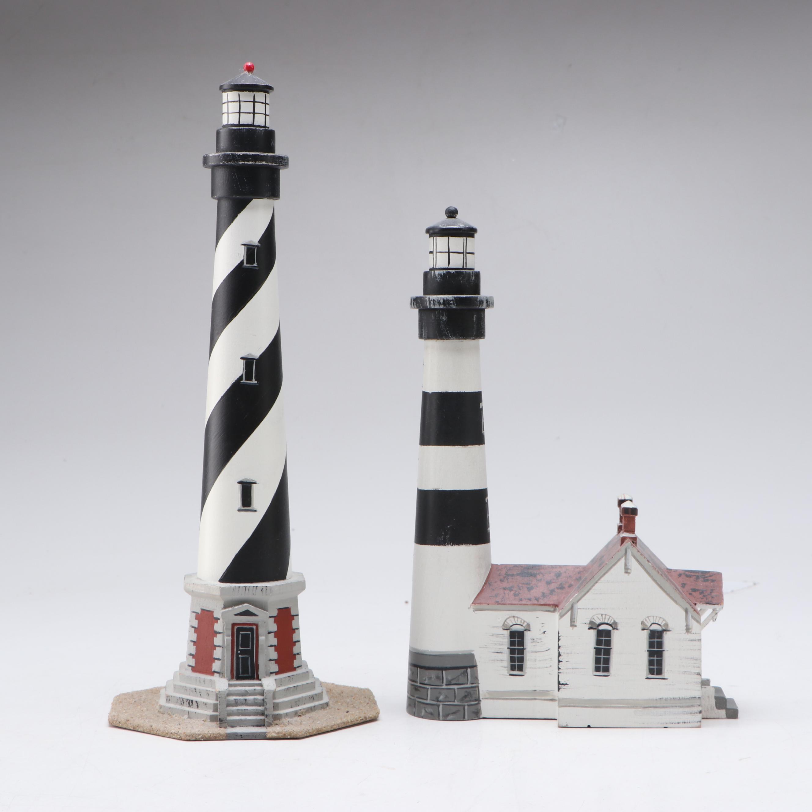C. Henson Country Crafts Wooden Lighthouses