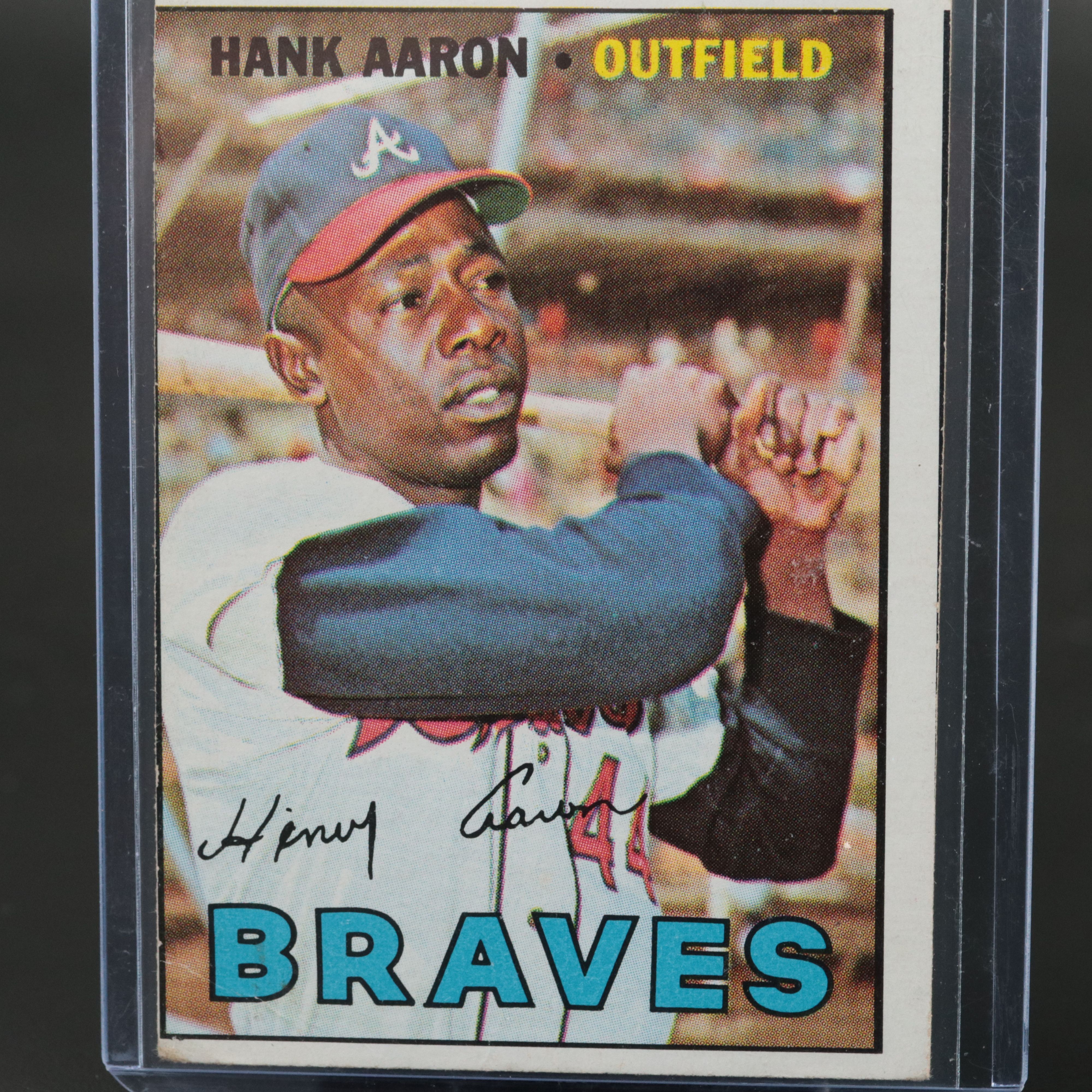 1967 Topps Hank Aaron Atlanta Braves Baseball Card