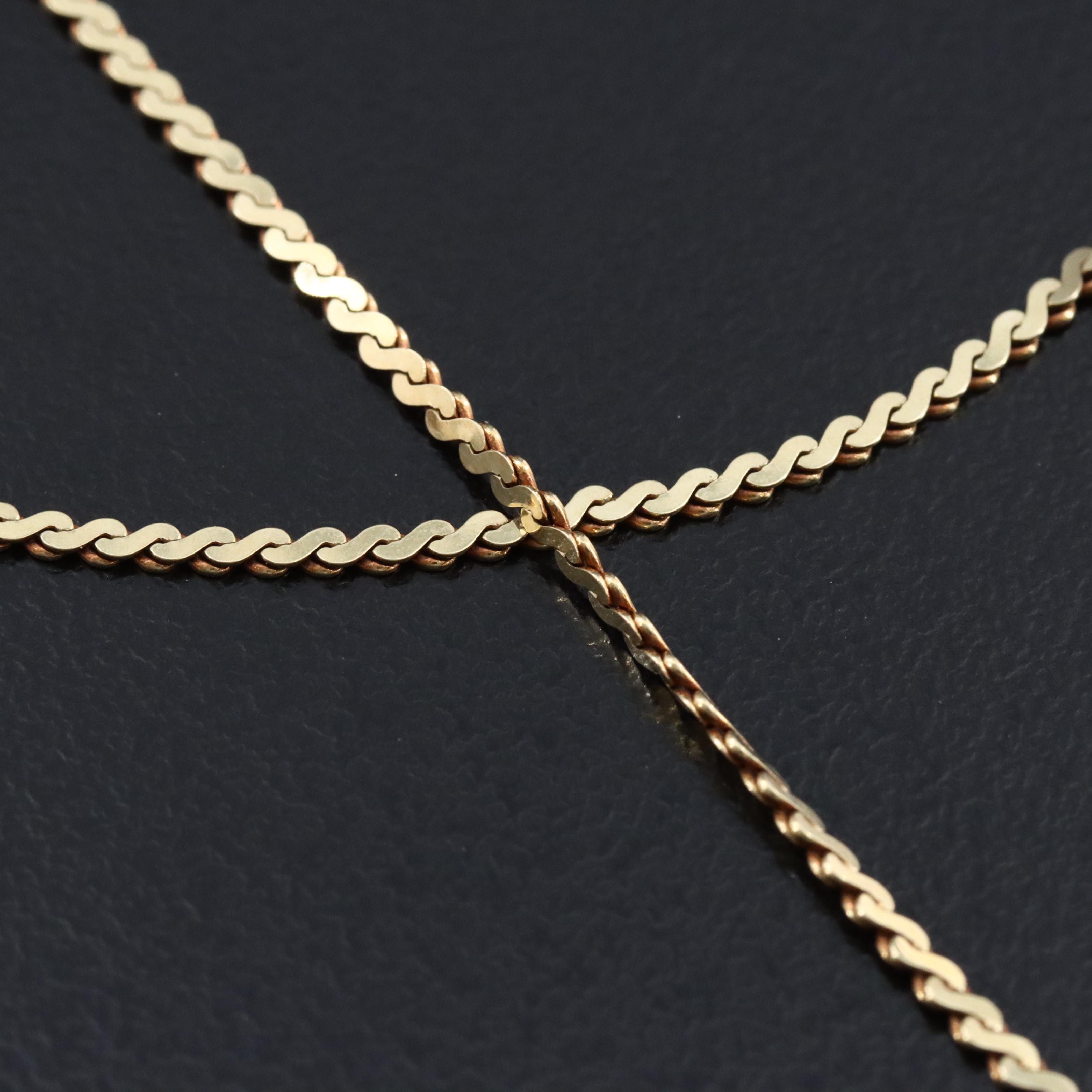 14K Pearl Pendant Necklace