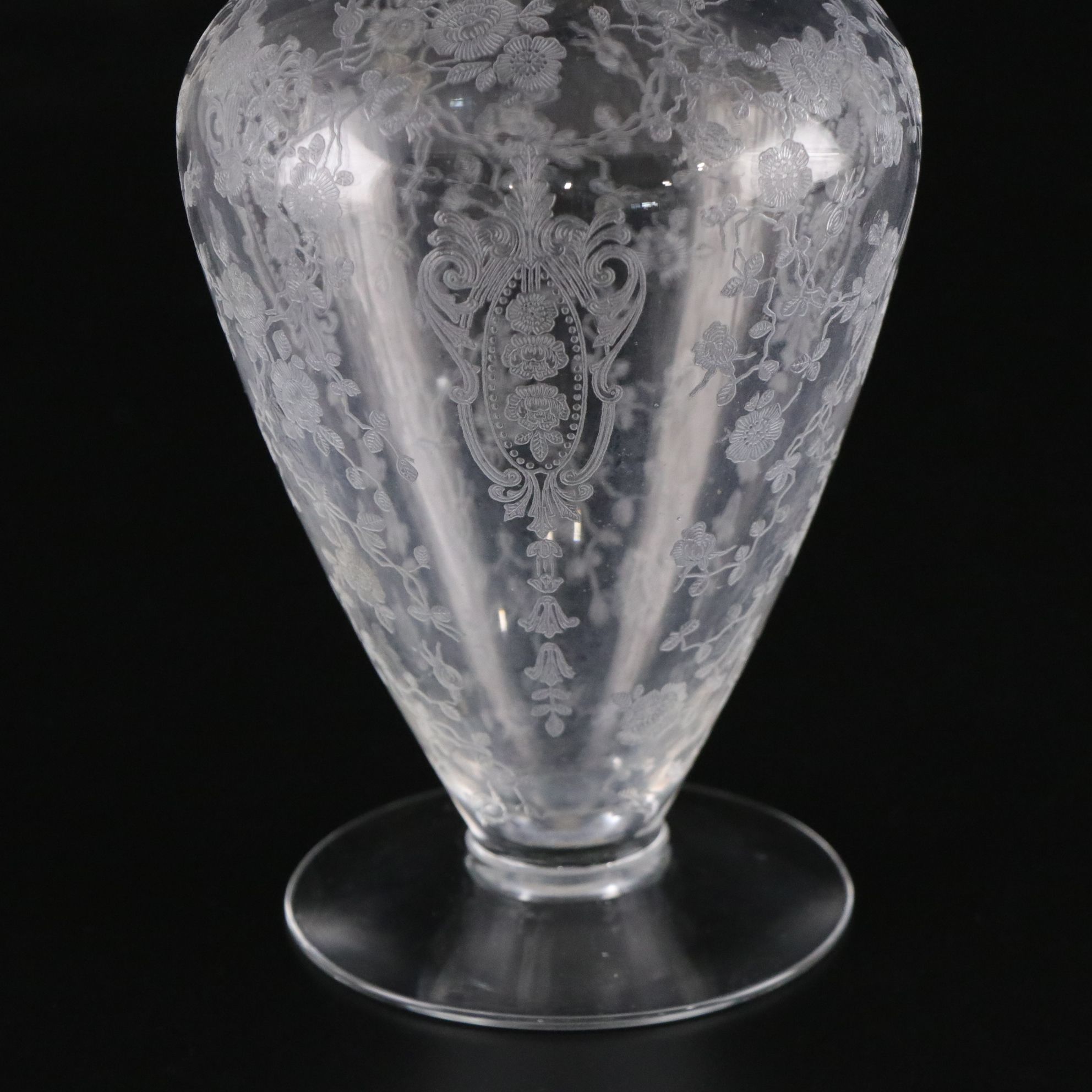 Cambridge "Rosepoint" Glass Decanter