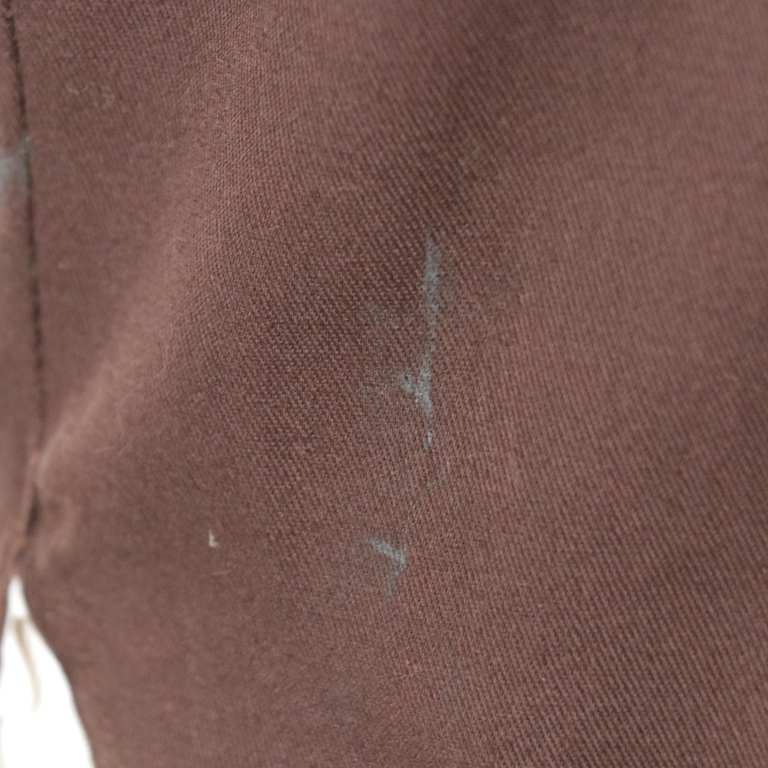 Men's Vintage Brown Cotton Western Shirt with Sunflower Appliqués