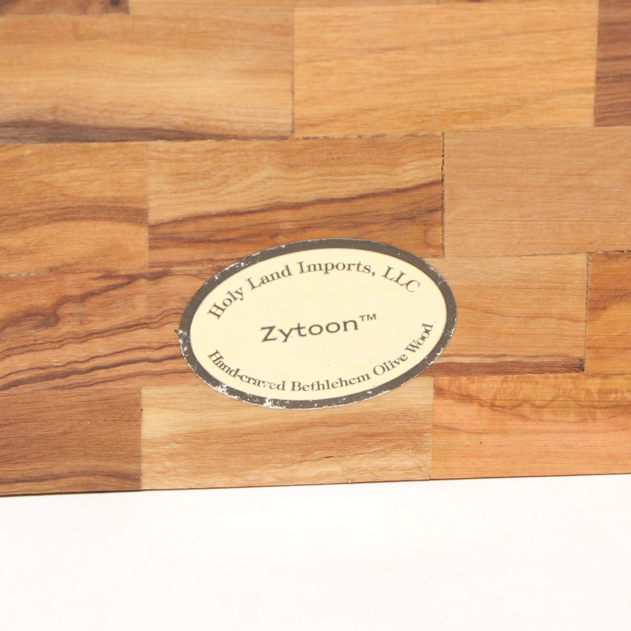 Handcrafted Olivewood and Bark Nativity Set