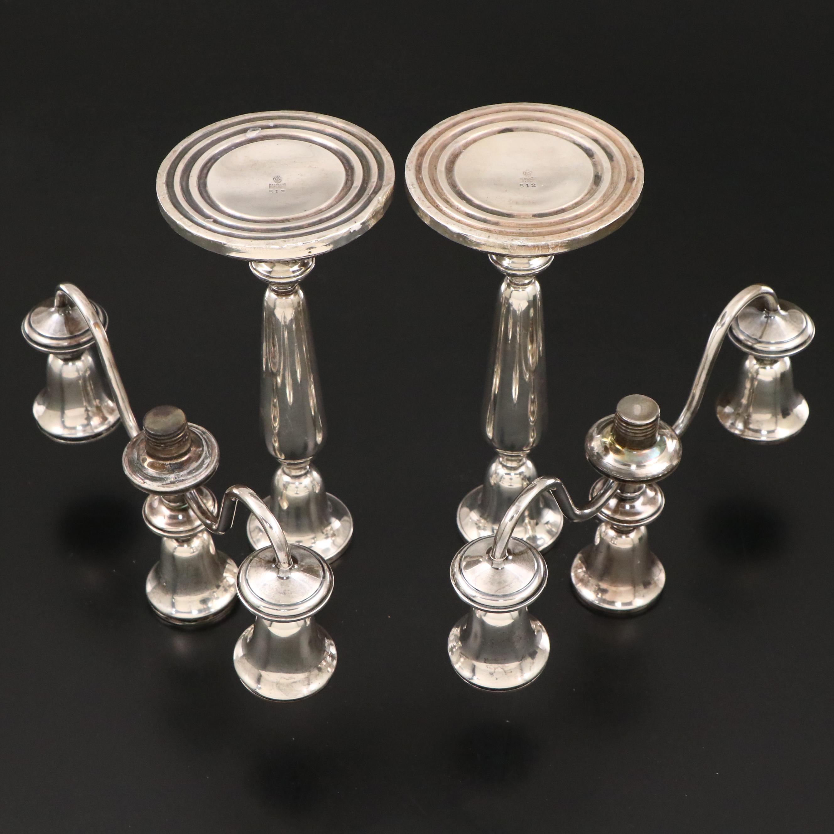 Revere Silversmiths Weighted Sterling Silver Candelabra
