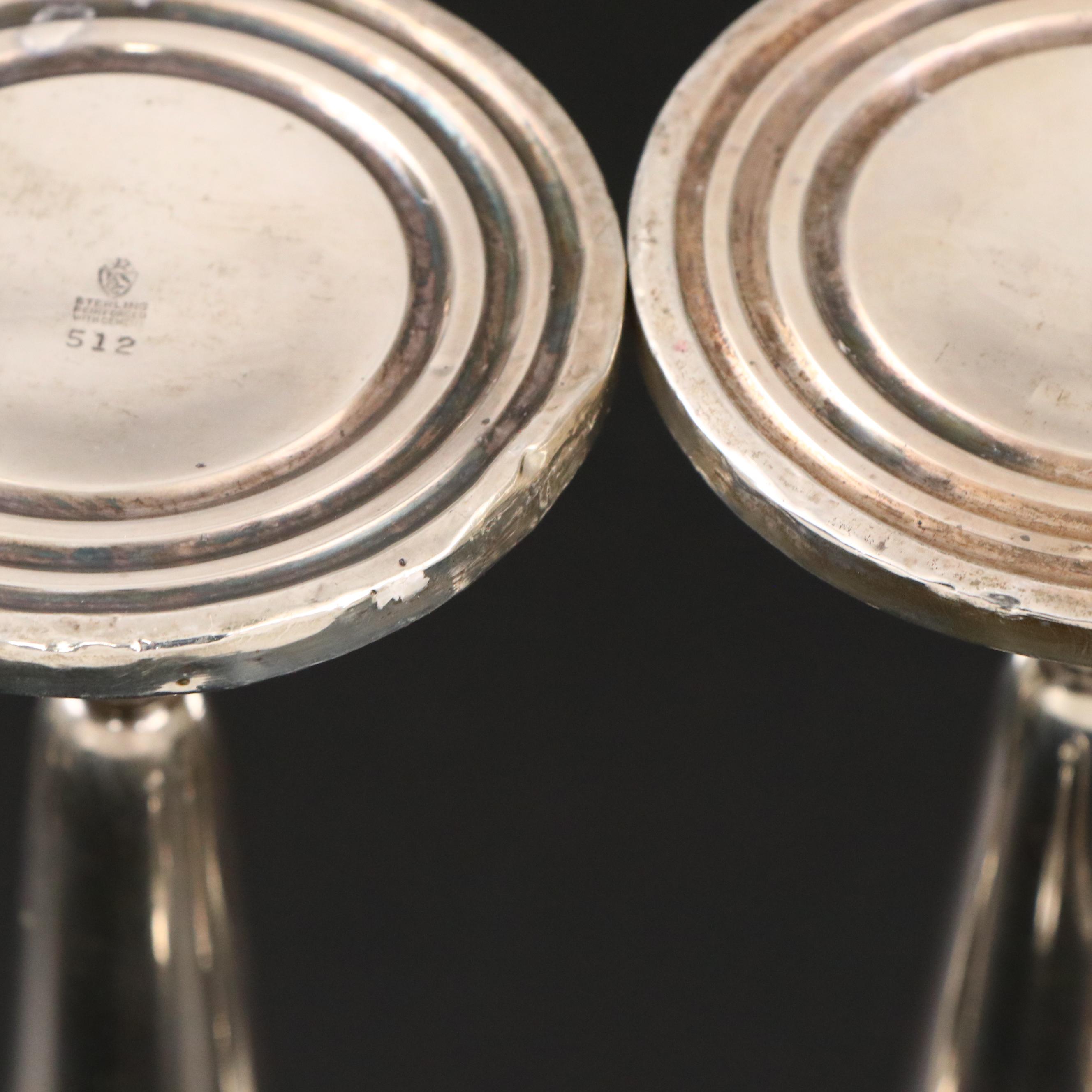 Revere Silversmiths Weighted Sterling Silver Candelabra