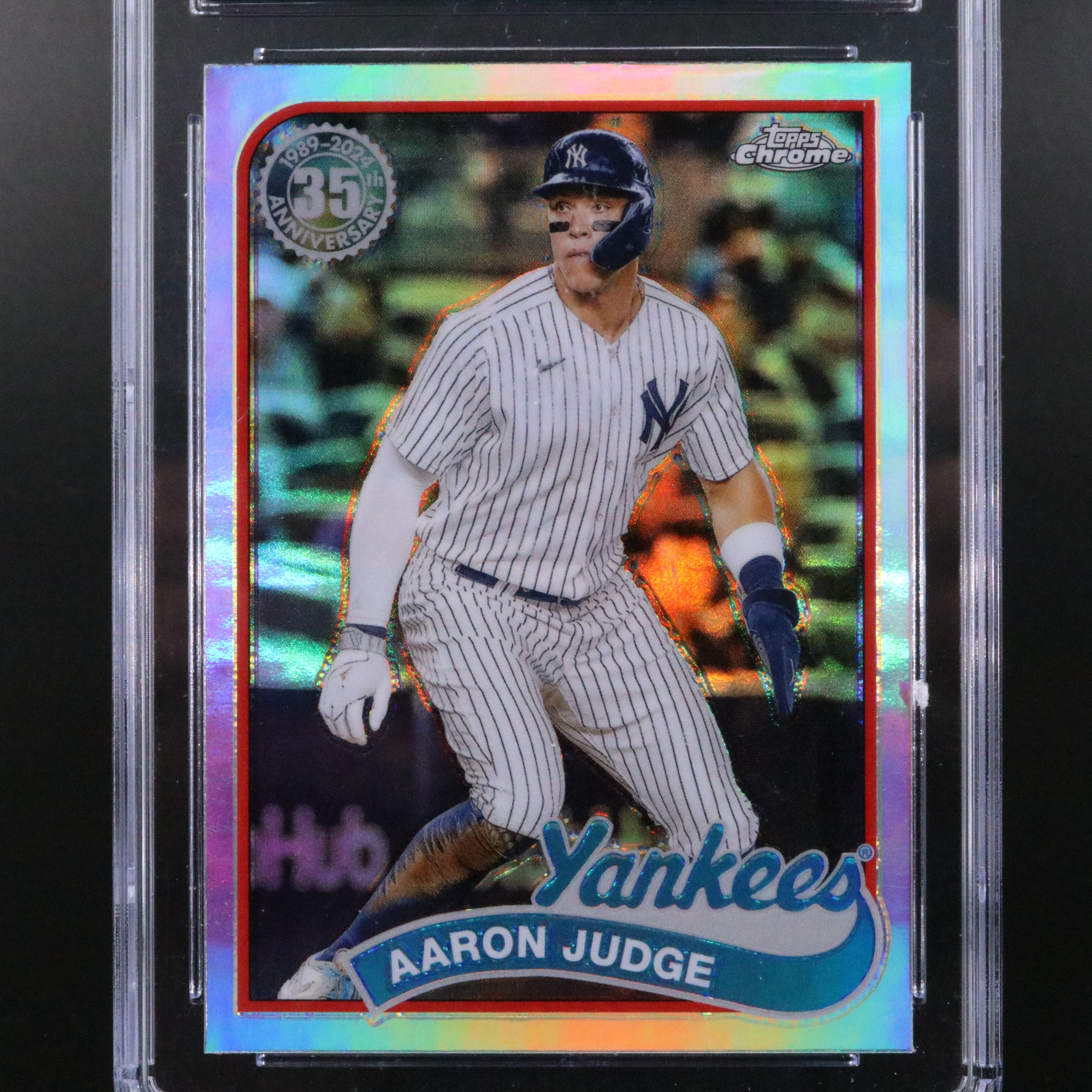2024 Topps Chrome Aaron Judge ‘89 Baseball Card Graded CGC 10