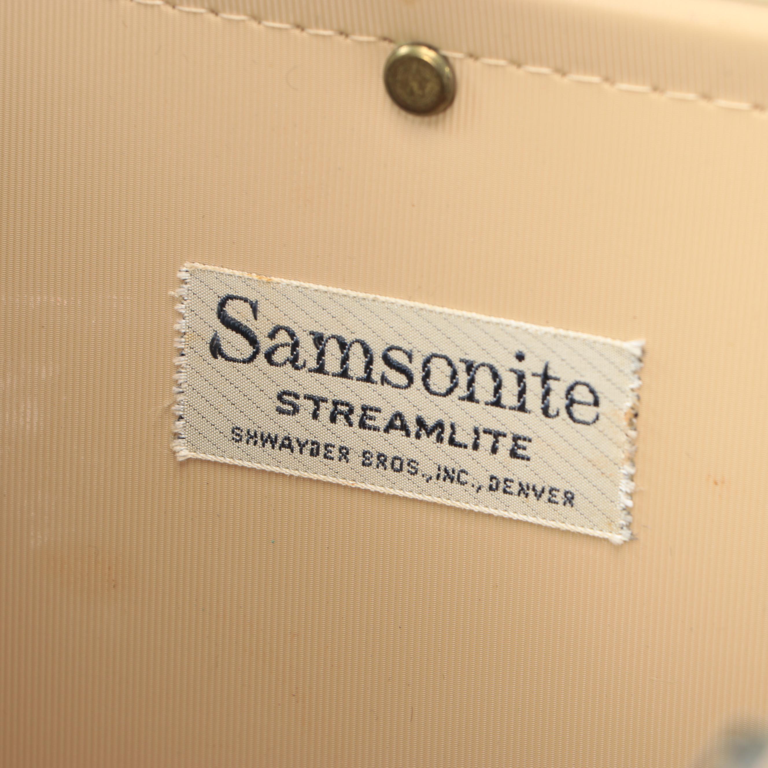 Samsonite and Mark Cross Hard Shell Train Cases and Suitcase