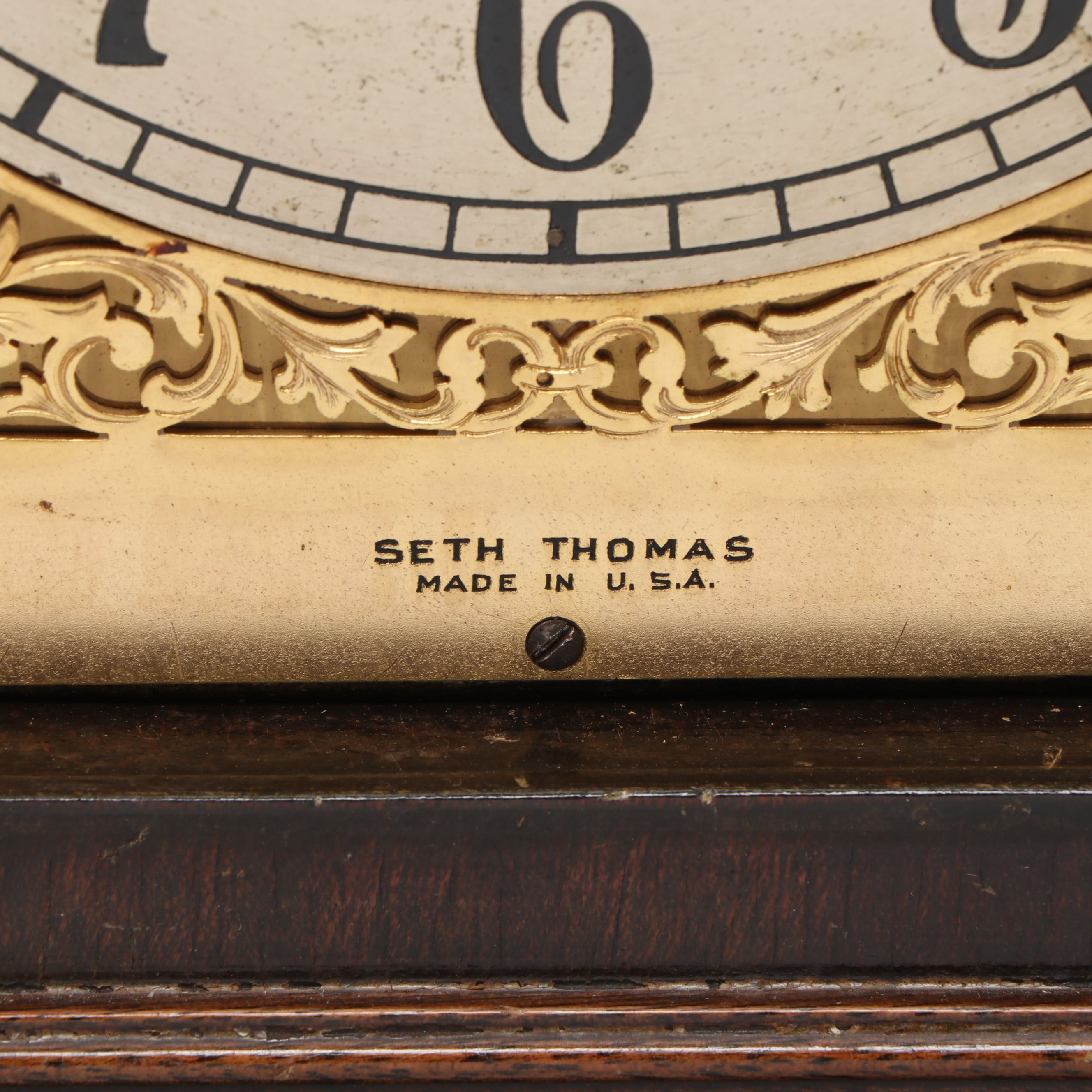 Seth Thomas Dome Wooden Mantel Clock