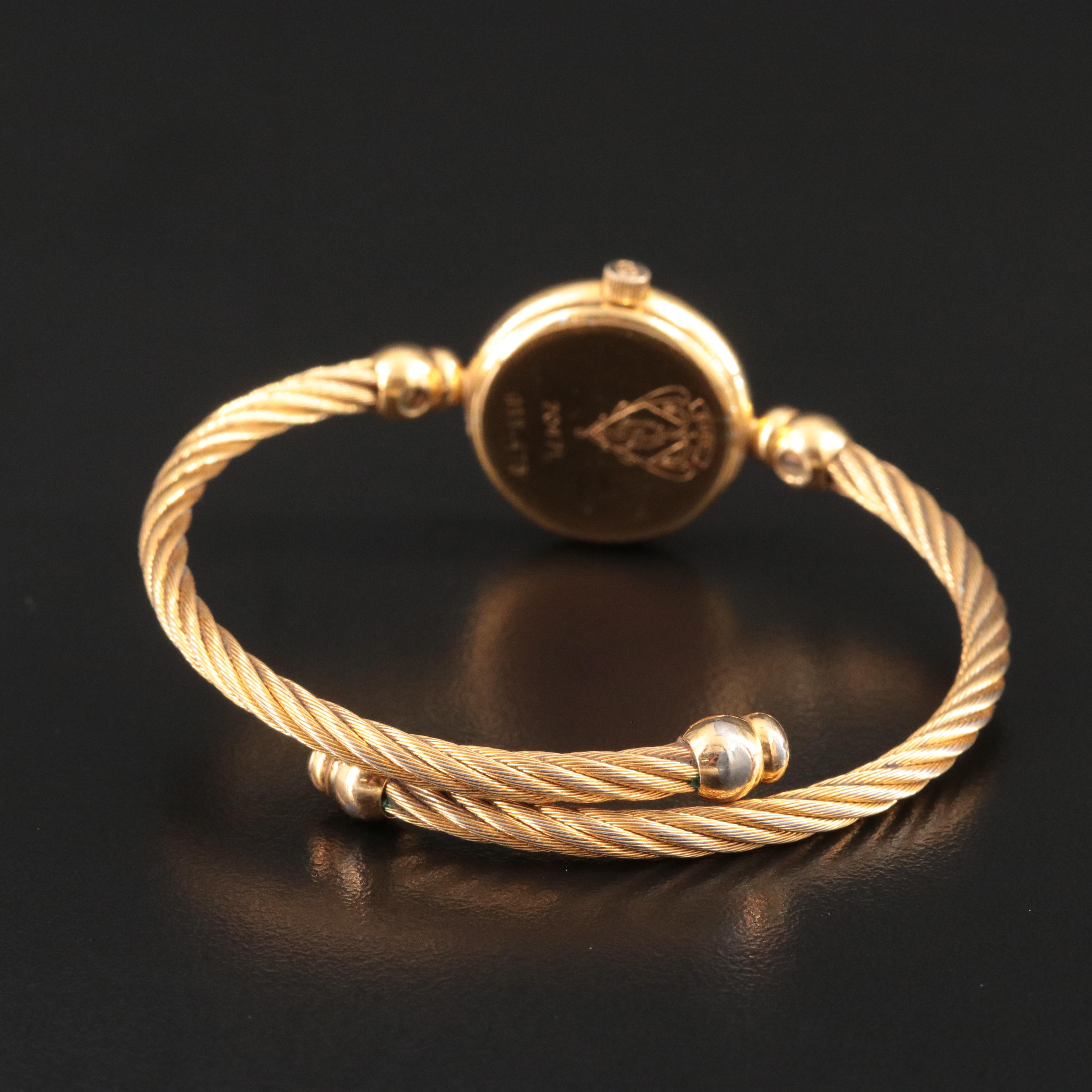 Gucci 2047L Bangle Watch with Blue Dial