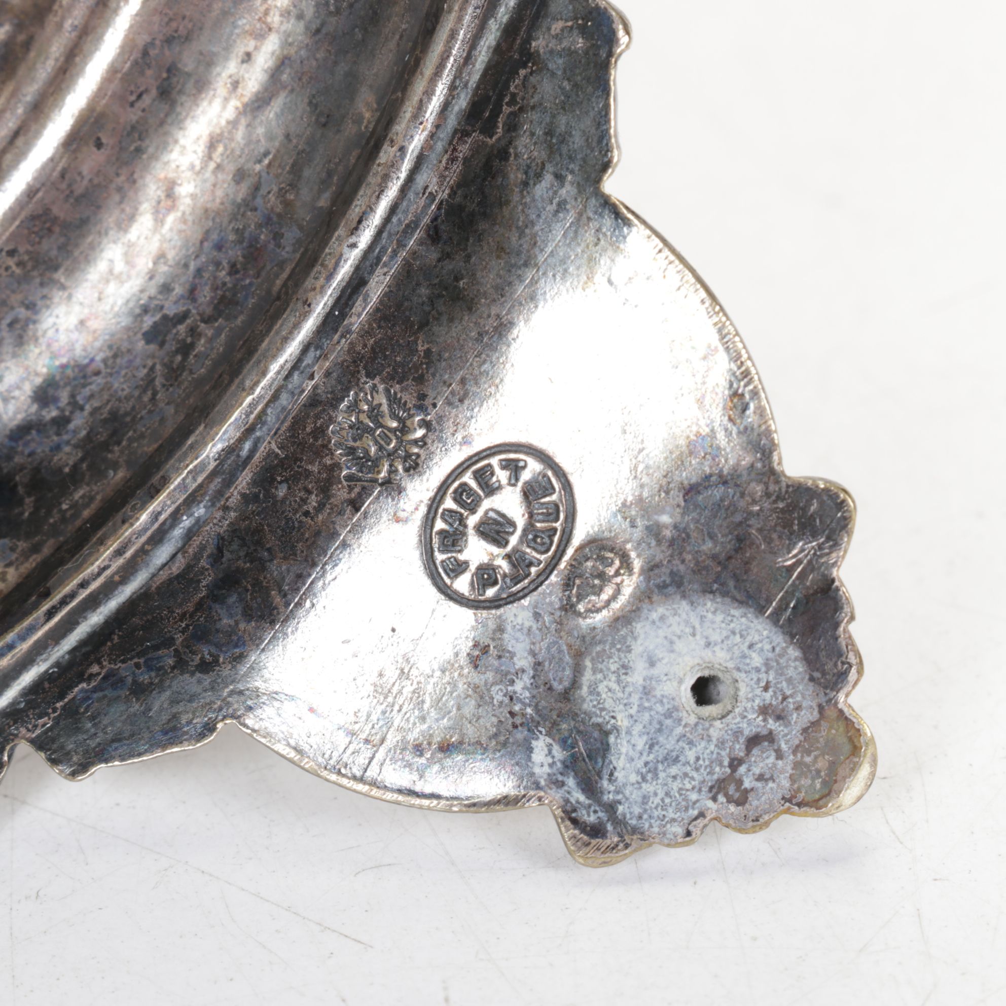 Joseph Fraget Russian Silver Plate Candlesticks, Late 19th to Early 20th Century