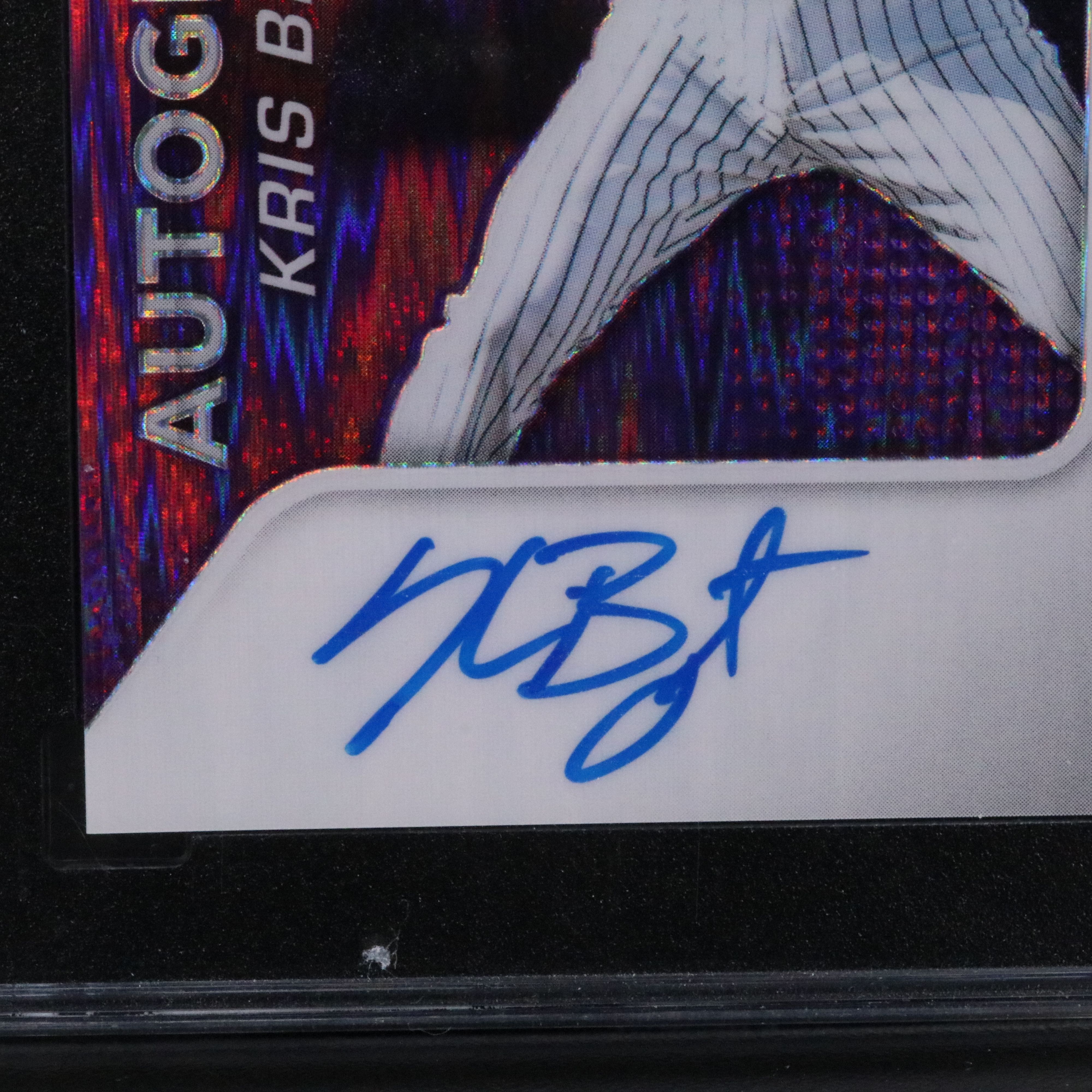 2015 Prizm Kris Bryant Purple Flash Prizm Signed Card No. 42/99 Graded SGC 9