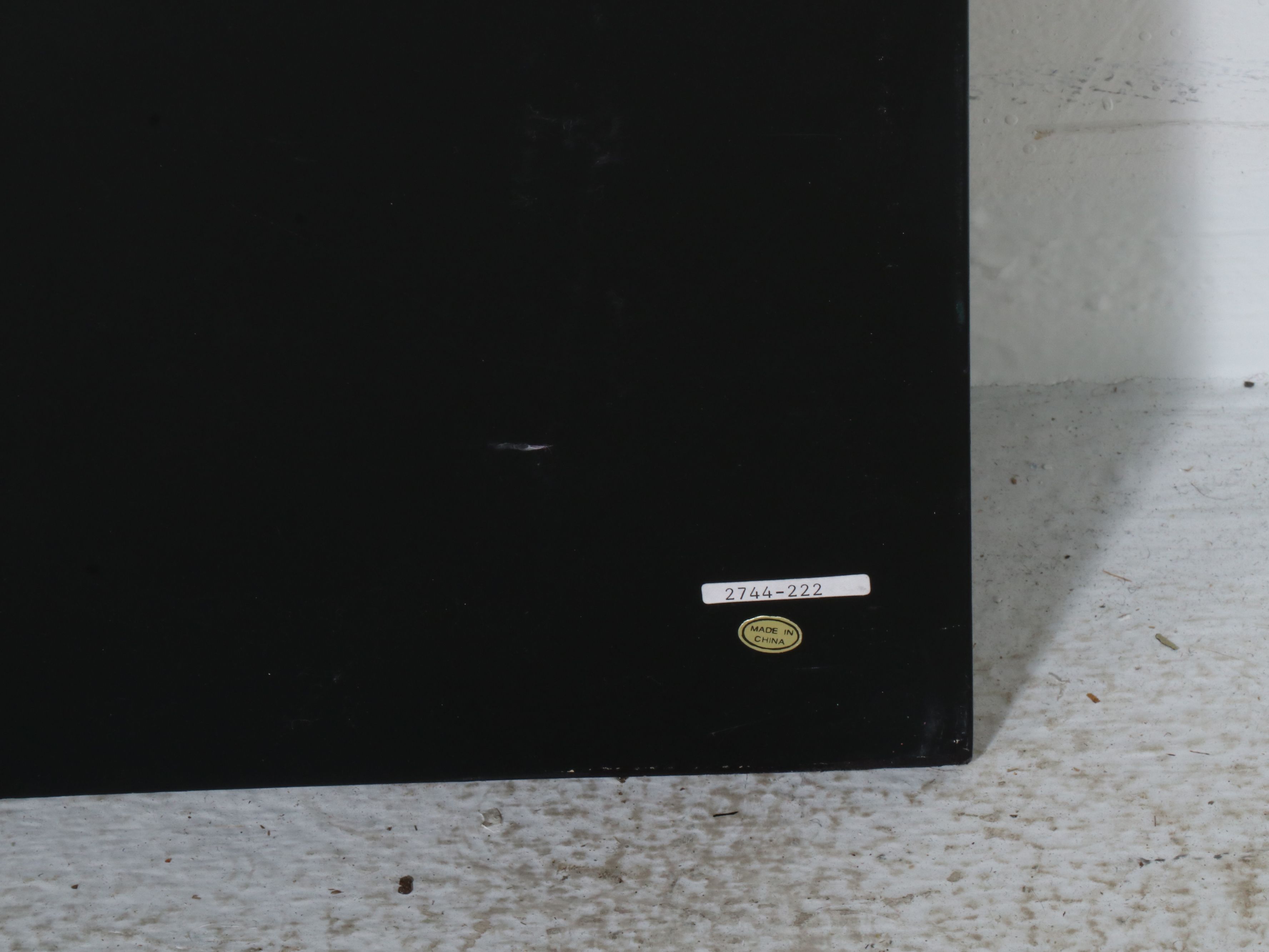 French Chinoiserie Style Black and Gold Hanging Panel