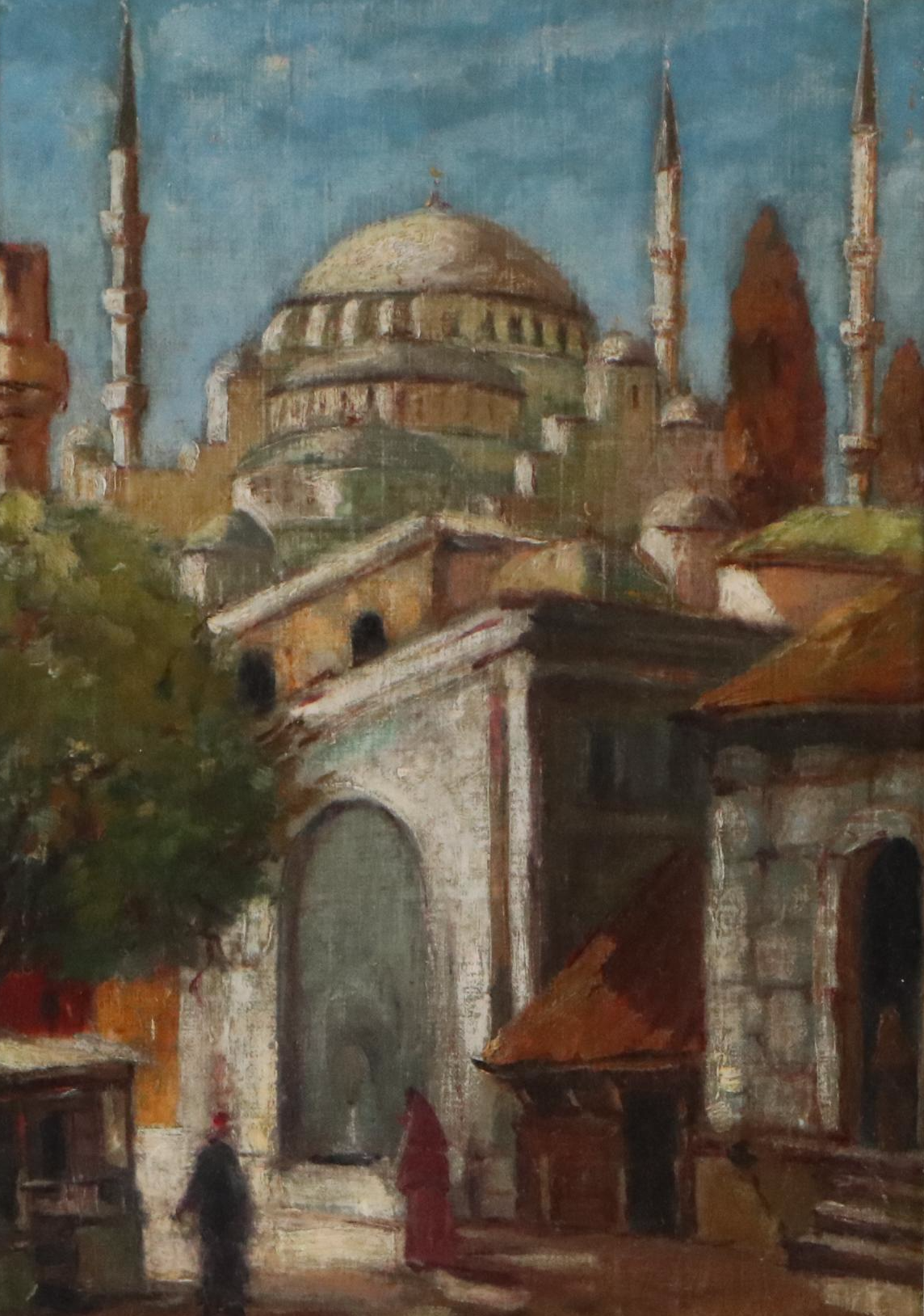 Ramzaef Oil Painting of Turkish Mosque "Sultan Ahmed"