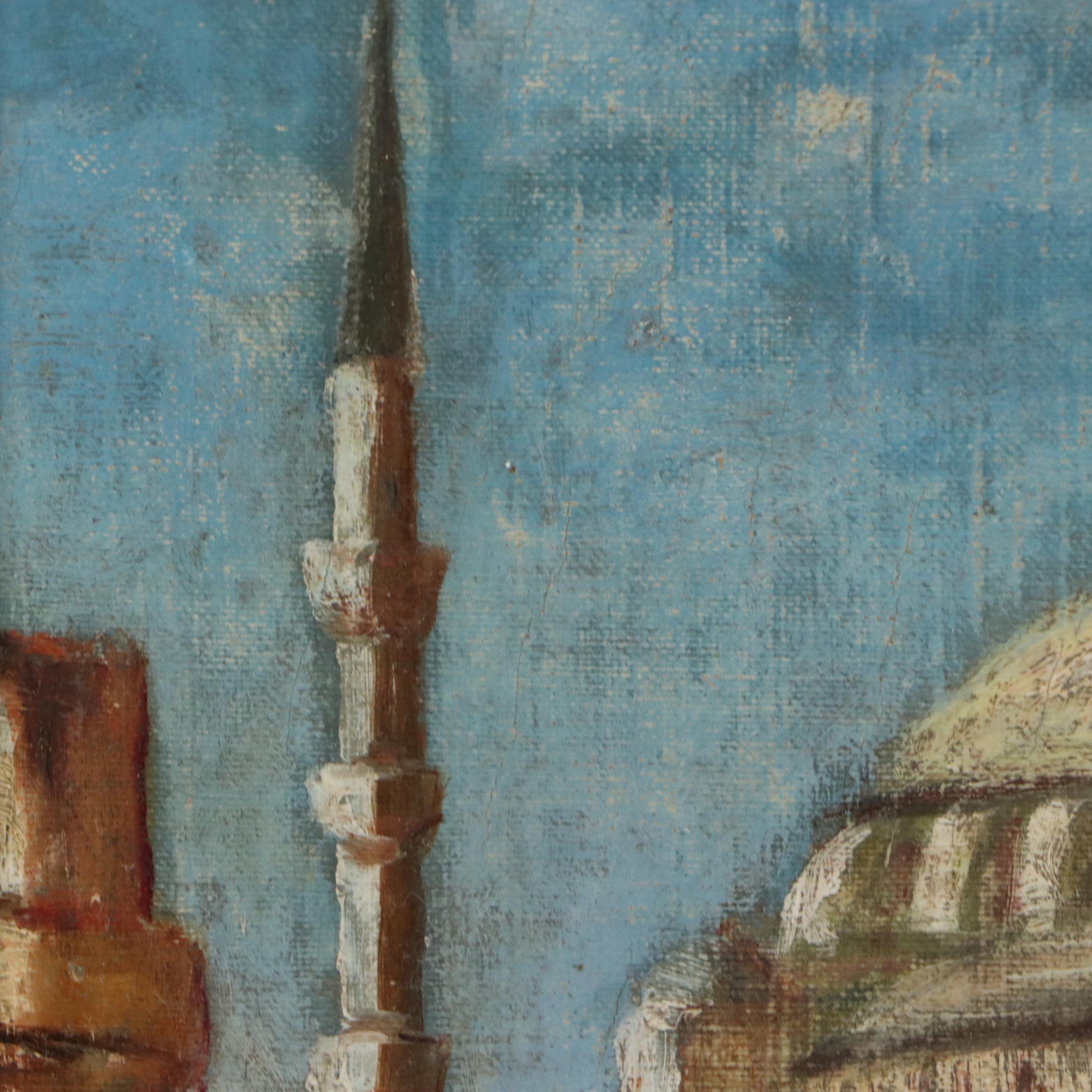 Ramzaef Oil Painting of Turkish Mosque "Sultan Ahmed"