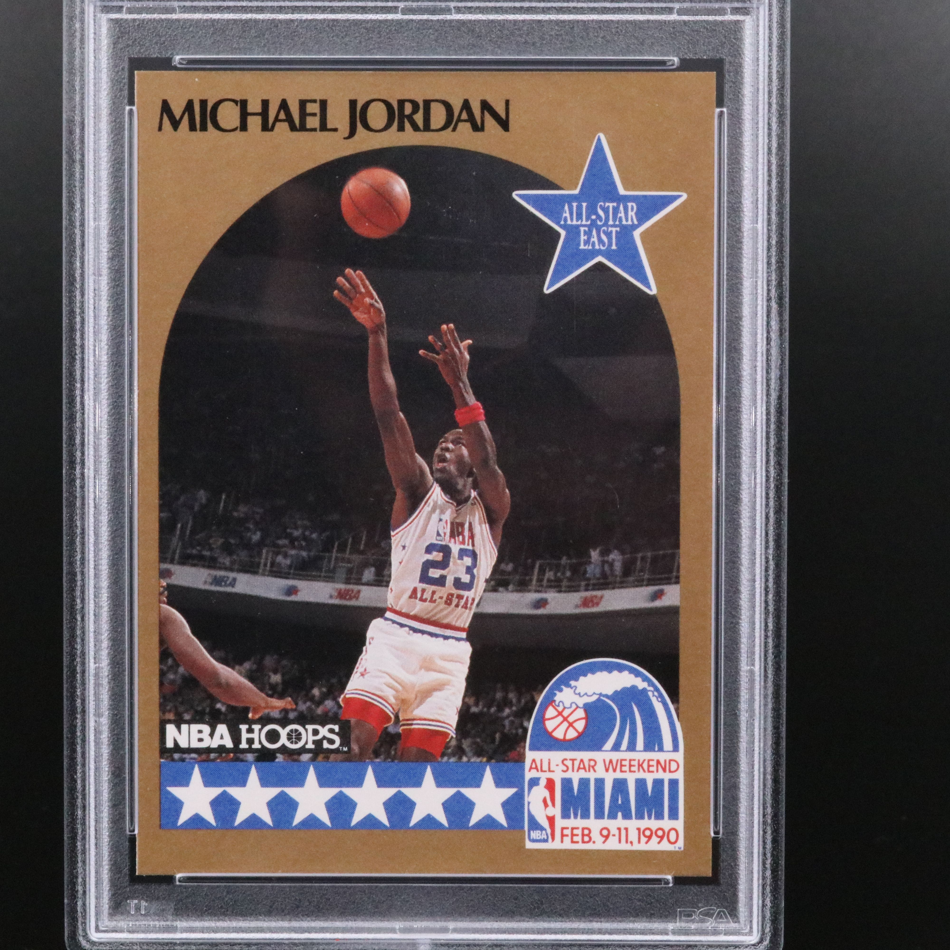 1990 NBA Hoops Michael Jordan All-Star Basketball Card Graded PSA 9
