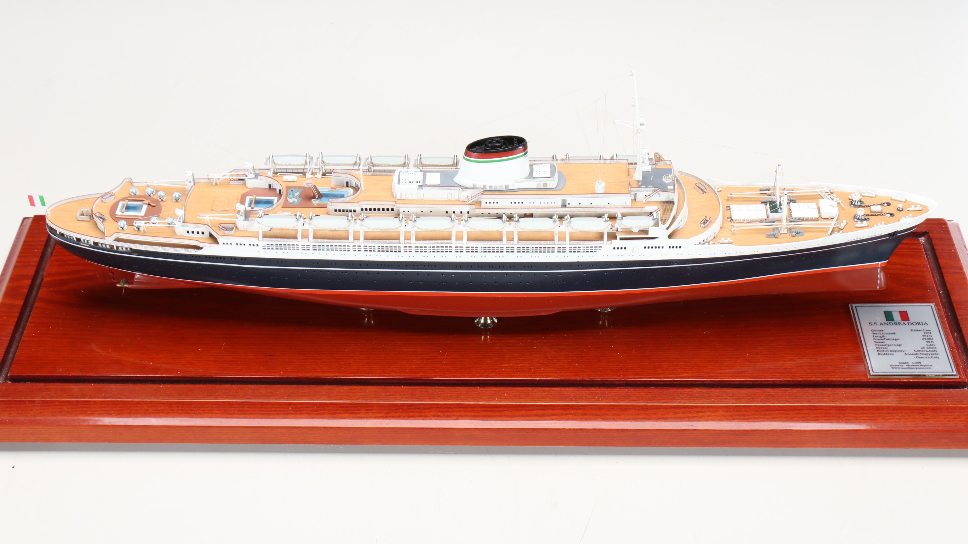 Maritime Replicas "S.S. Andrea Doria" 1:350 Scale Model Ship