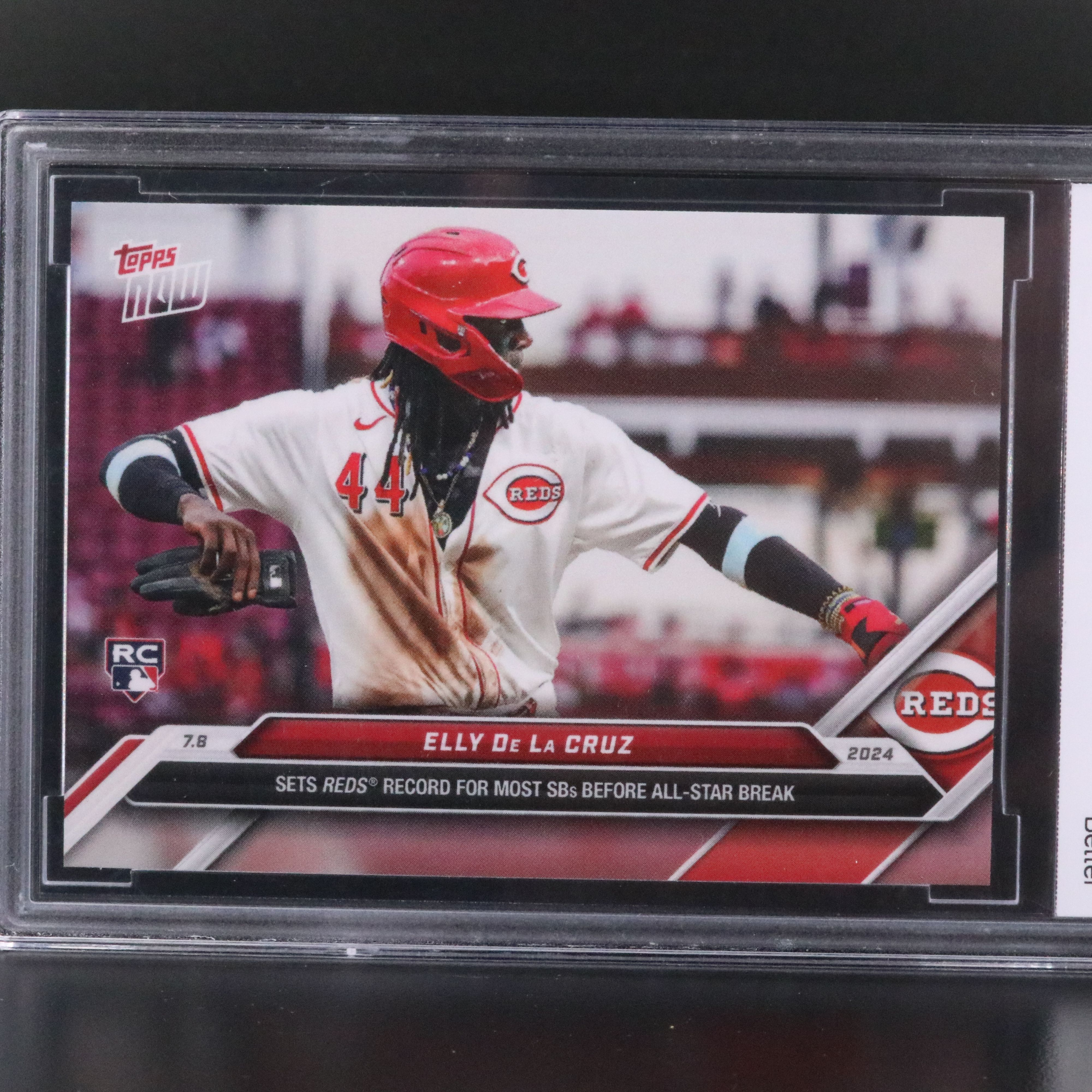 2024 Topps Now Elly De La Cruz Cincinnati Reds Rookie Card Graded BCCG 10