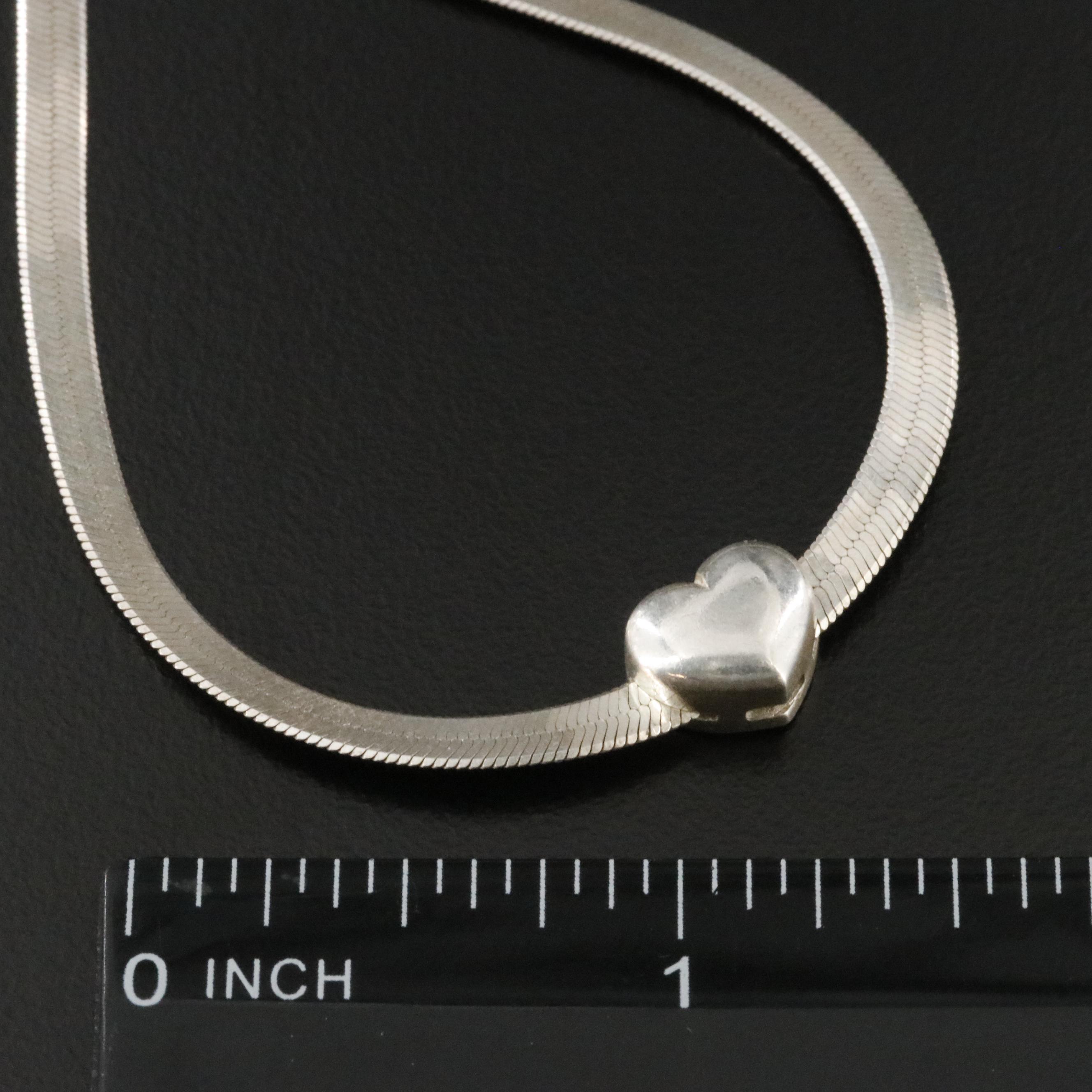 Italian Sterling Heart Necklace