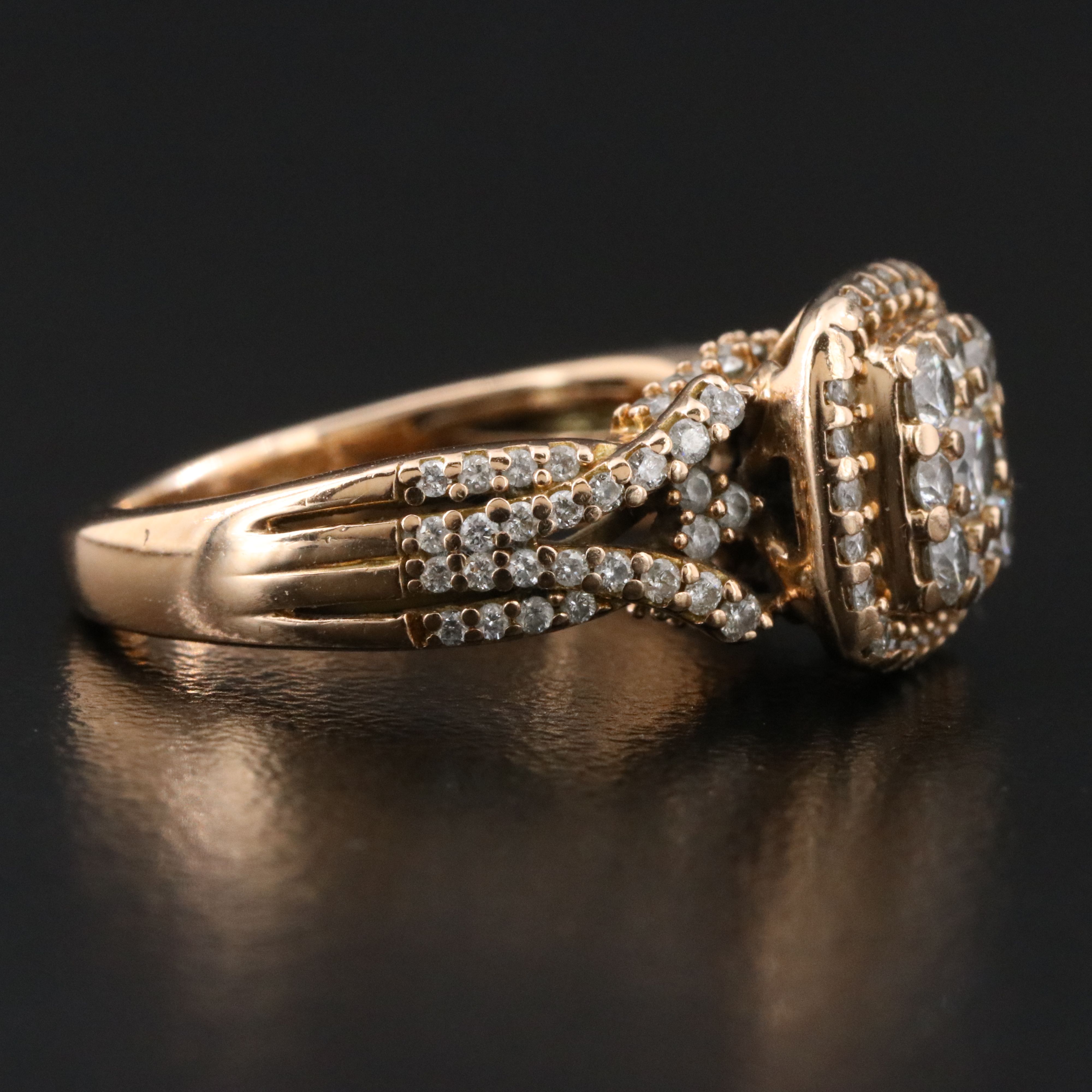 14K Rose Gold 1.01 CTW Diamond Ring