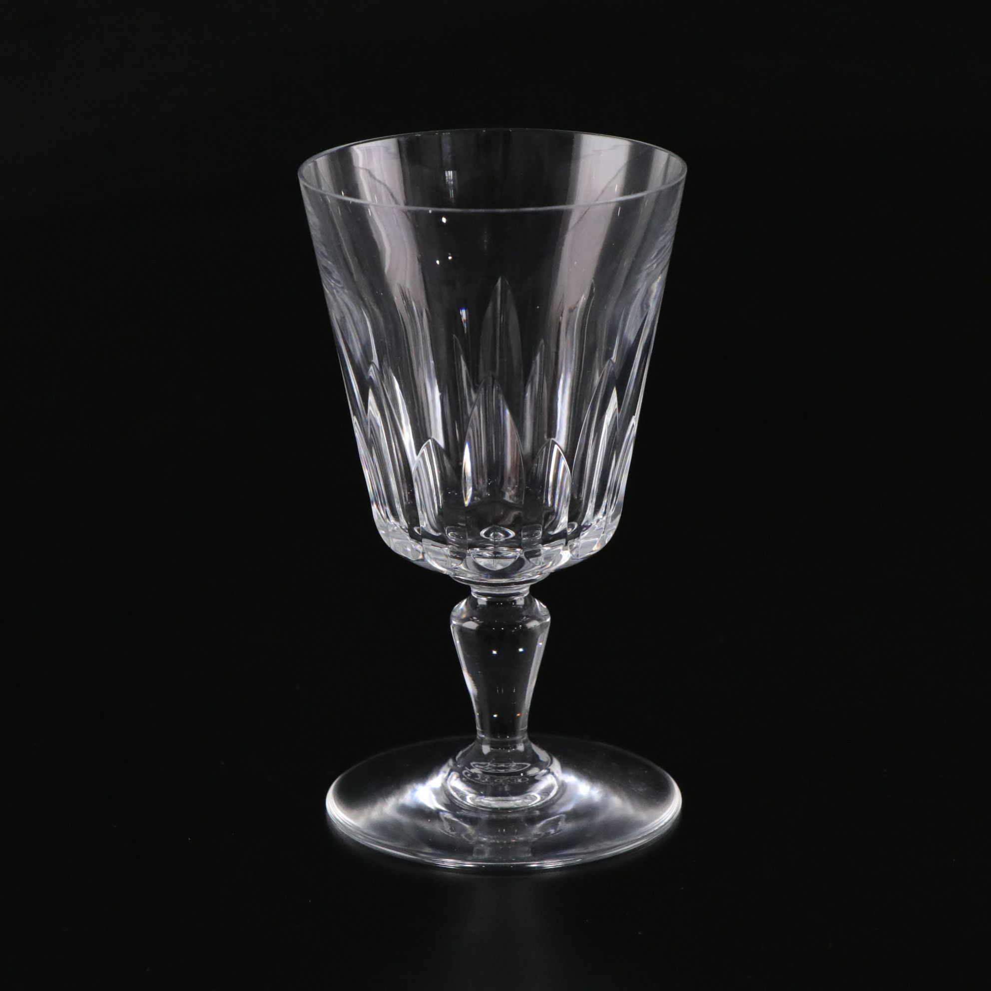Baccarat "Biarritz" Cut Crystal Claret Wine Glasses