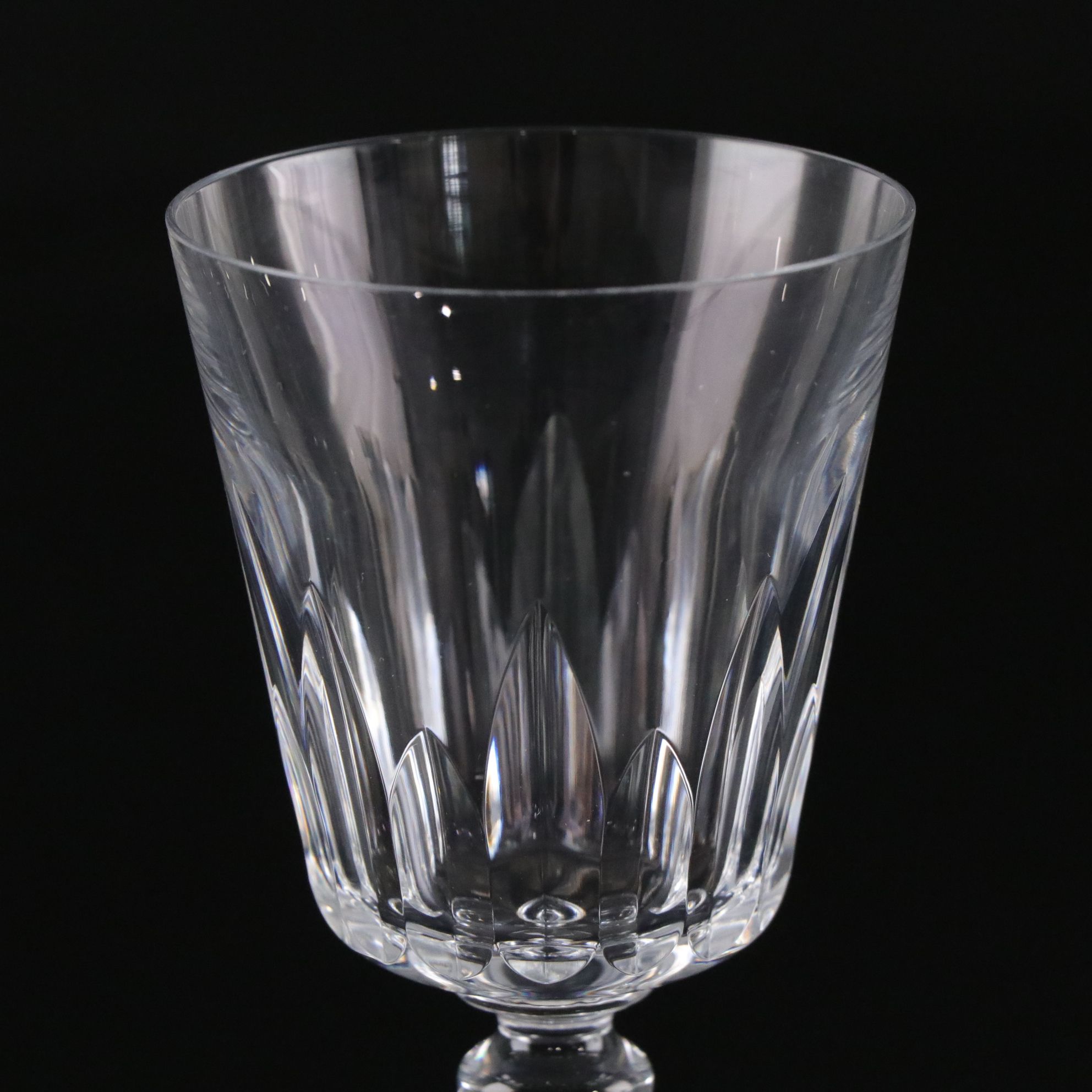 Baccarat "Biarritz" Cut Crystal Claret Wine Glasses