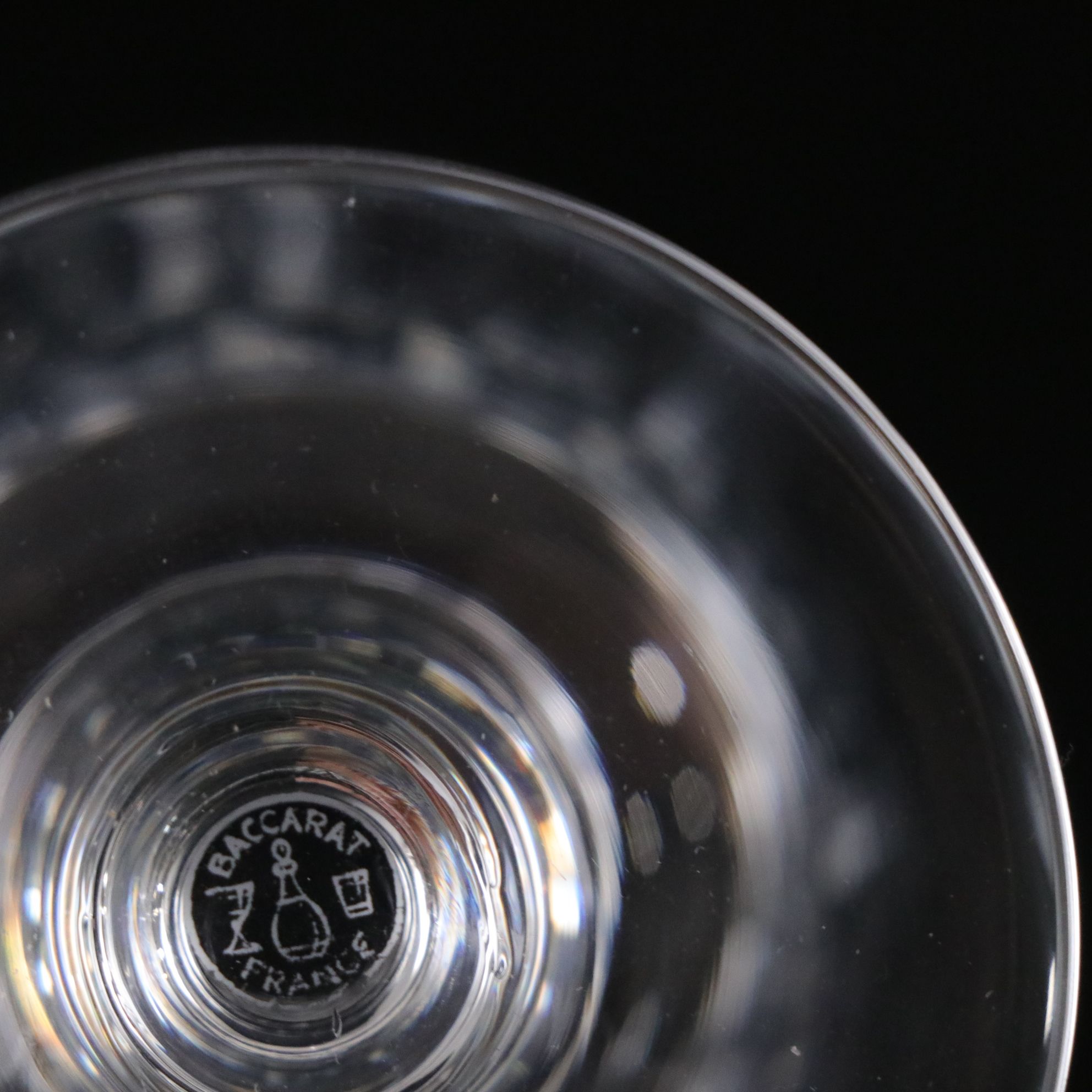 Baccarat "Biarritz" Cut Crystal Claret Wine Glasses