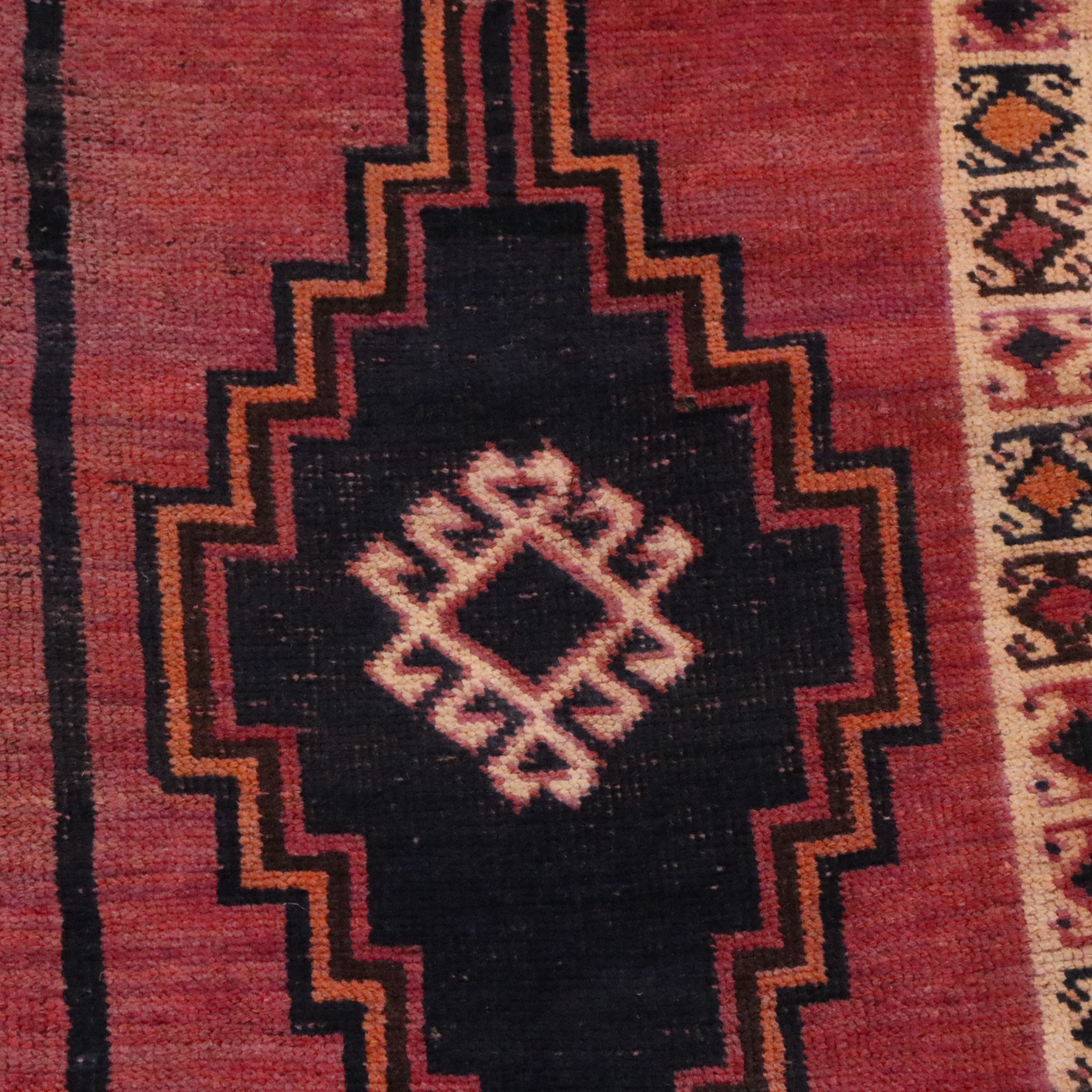 4'11 x 10'8 Hand-Knotted Persian Kurdish Area Rug