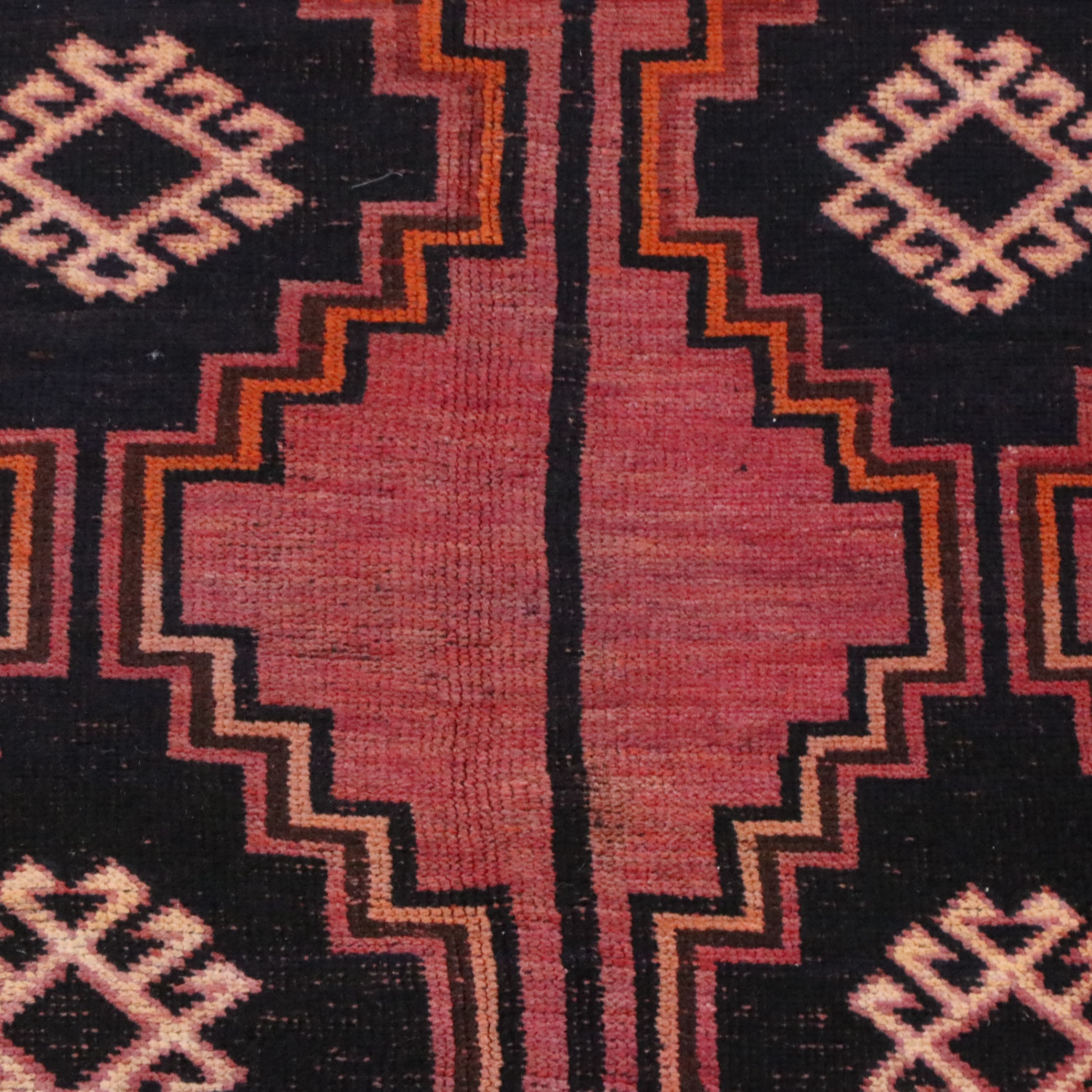 4'11 x 10'8 Hand-Knotted Persian Kurdish Area Rug