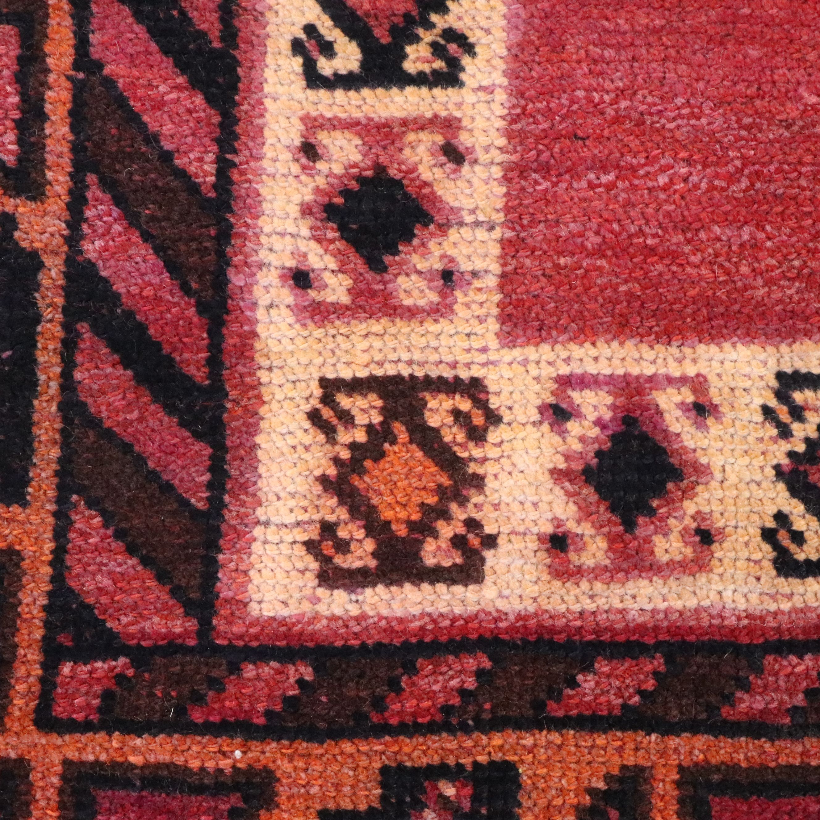 4'11 x 10'8 Hand-Knotted Persian Kurdish Area Rug