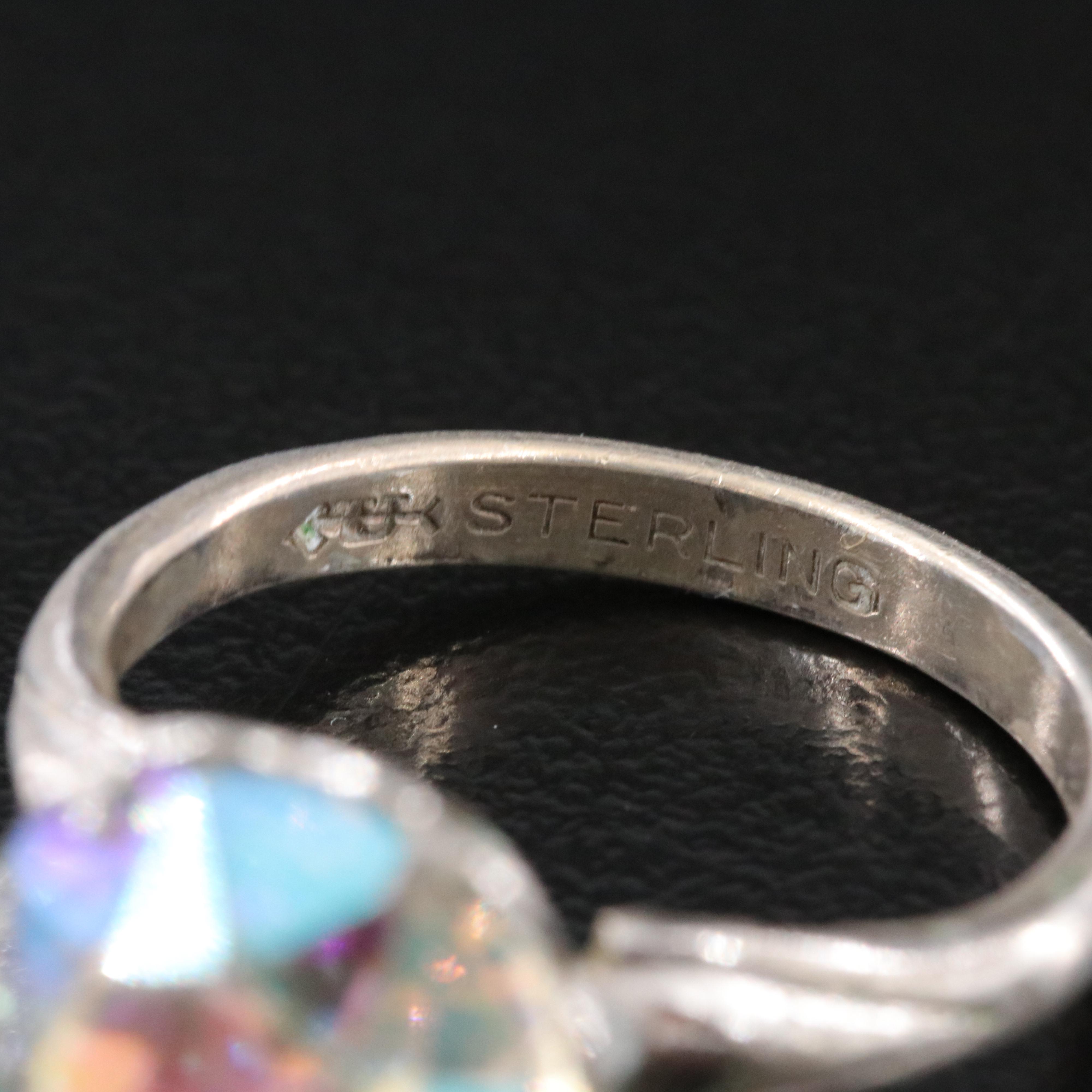 Sterling Rings Featured in Jewelry Collection Including Rhinestone and Diamond