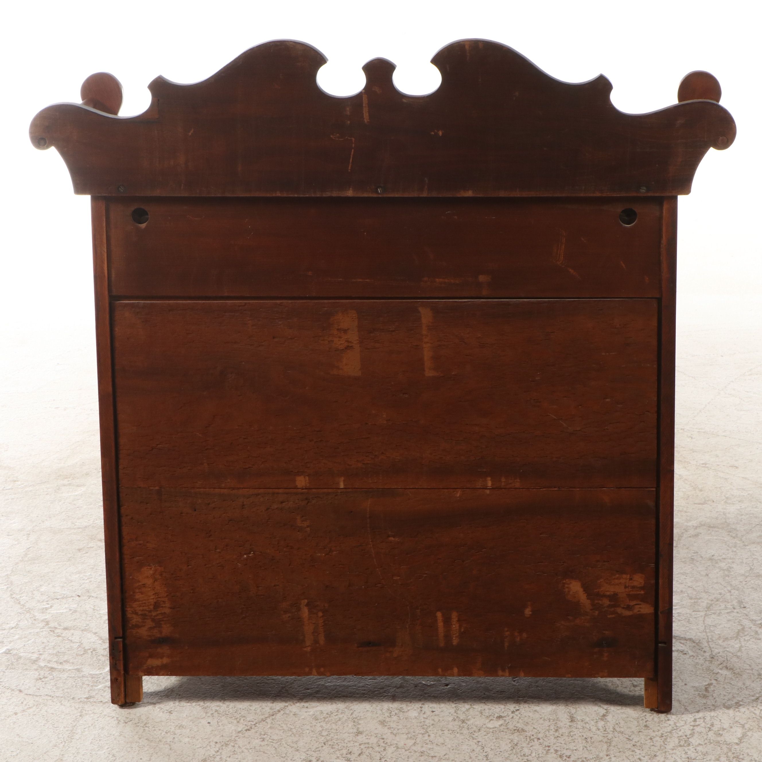 American Empire Style Burl Chest of Drawers, Mid to Late 19th Century