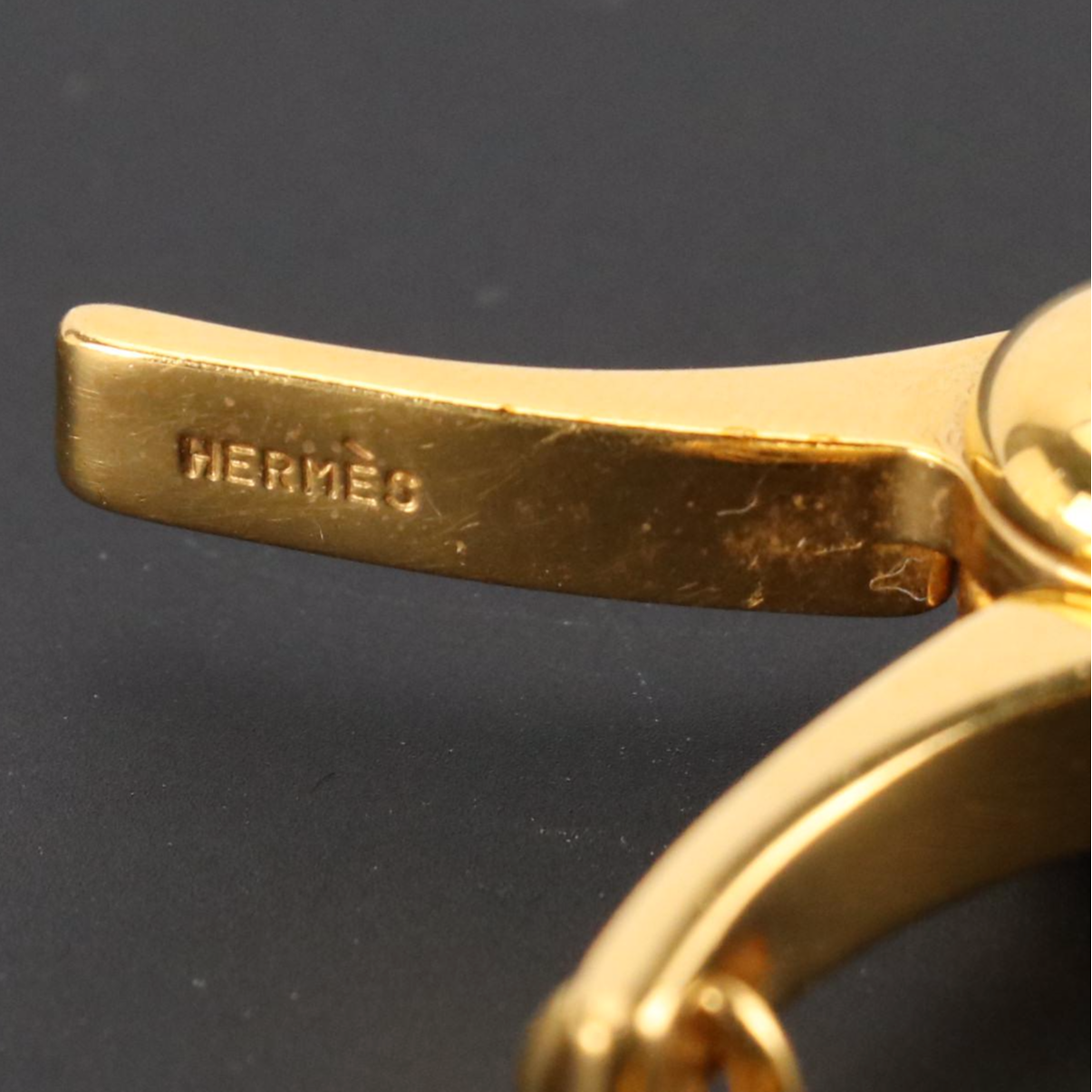 Hermès Gold Tone Filou Glove Clip
