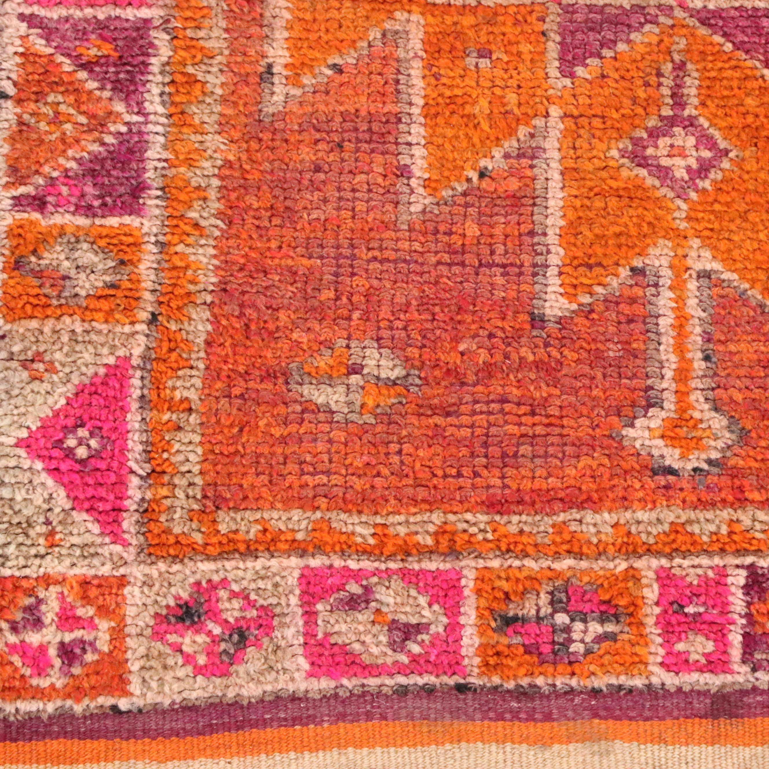 3' x 10'10 Hand-Knotted Turkish Village Carpet Runner