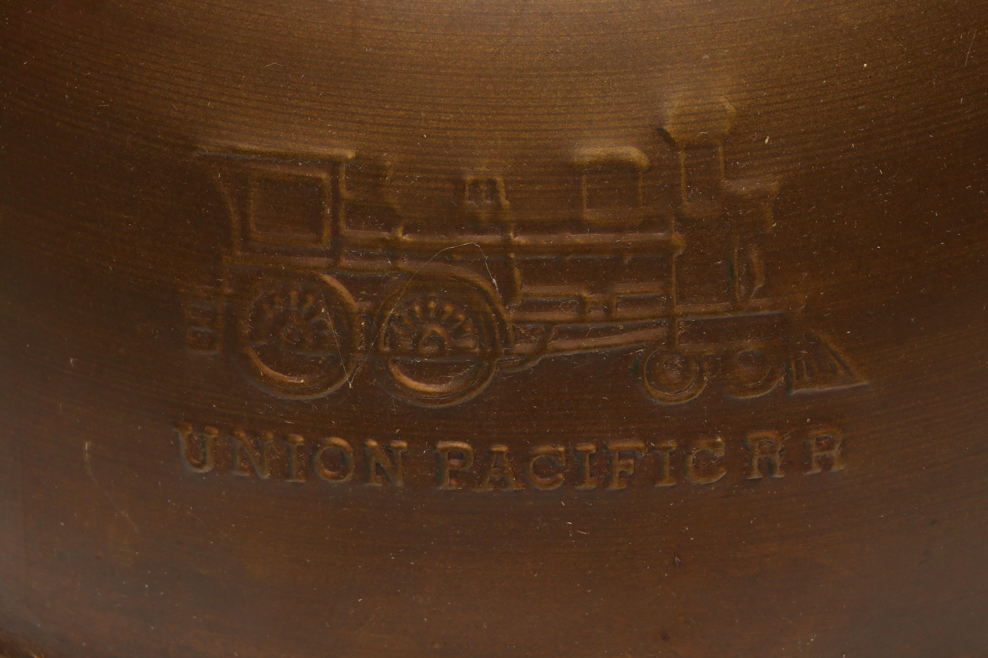 Brass Duck Figurine with Railroad Spitoon and Bell