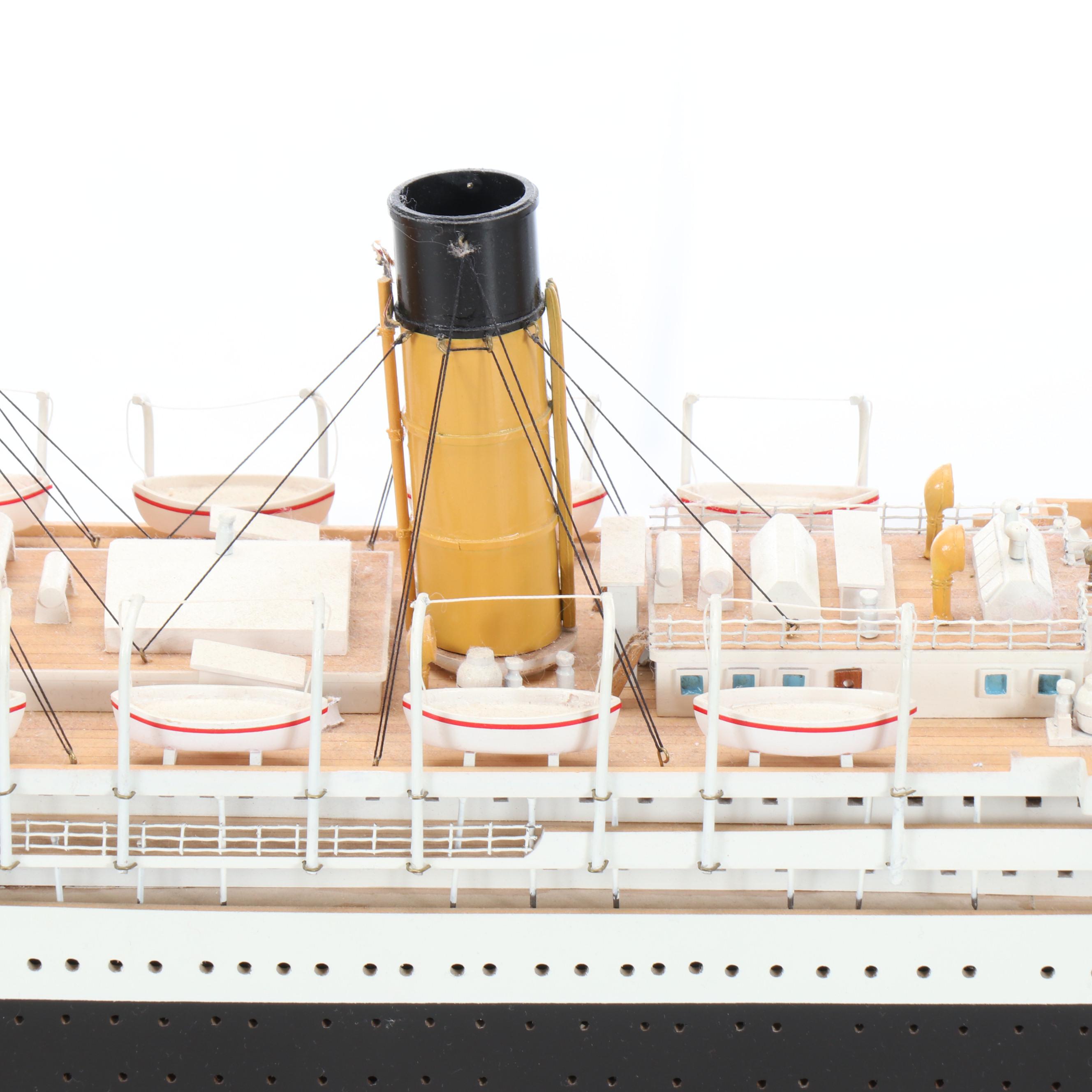 Handcrafted "Empress of Ireland" Wooden Model Ship