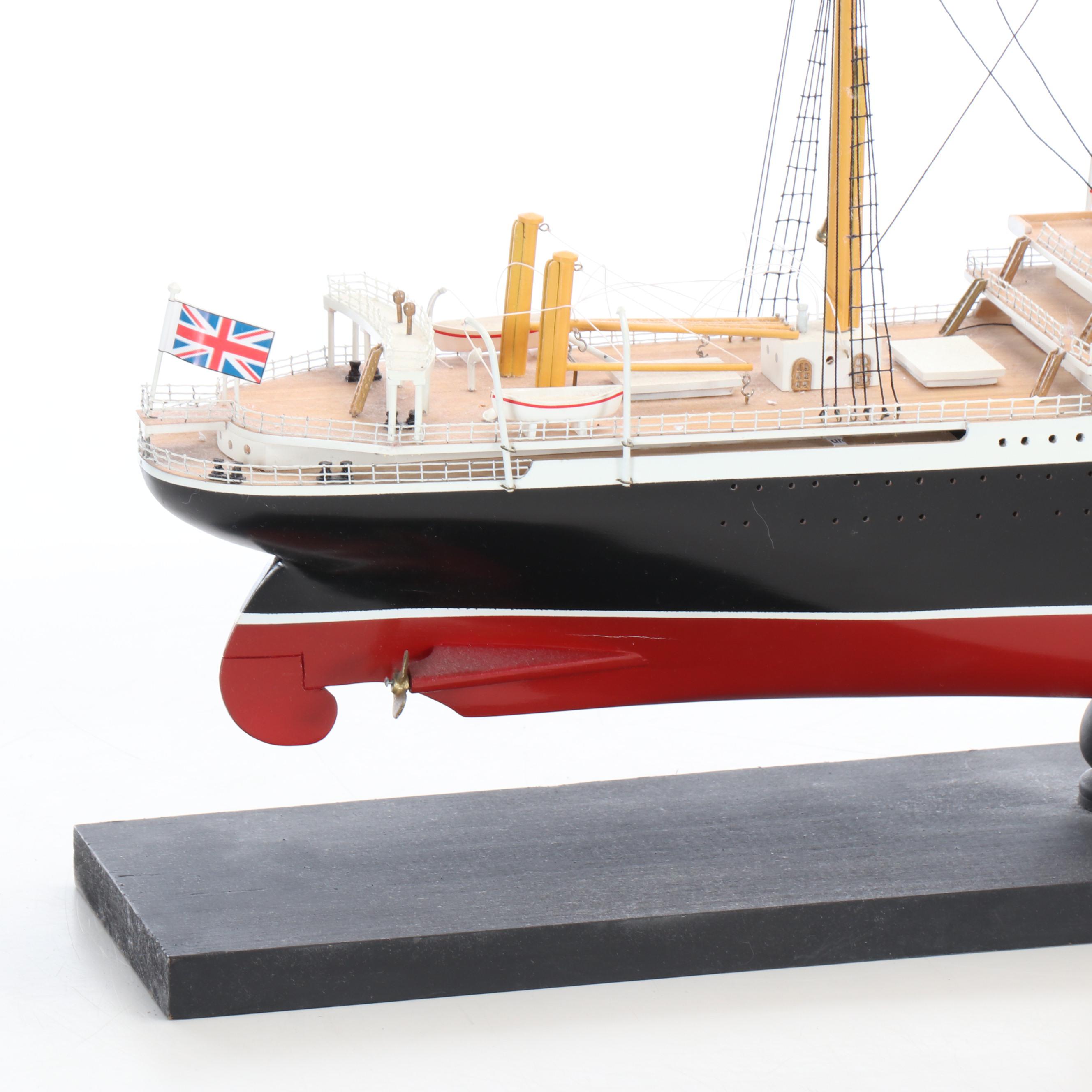 Handcrafted "Empress of Ireland" Wooden Model Ship
