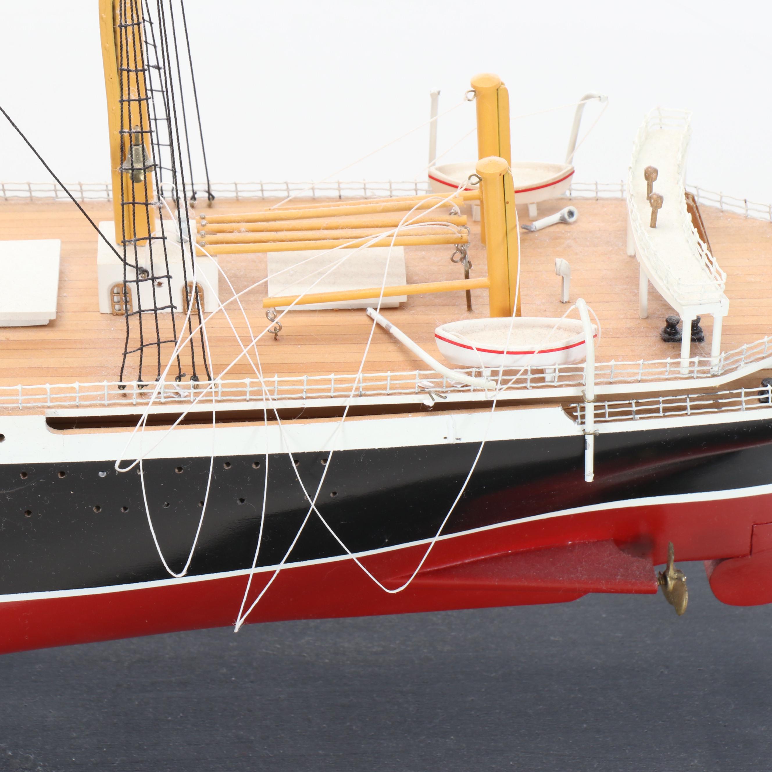 Handcrafted "Empress of Ireland" Wooden Model Ship