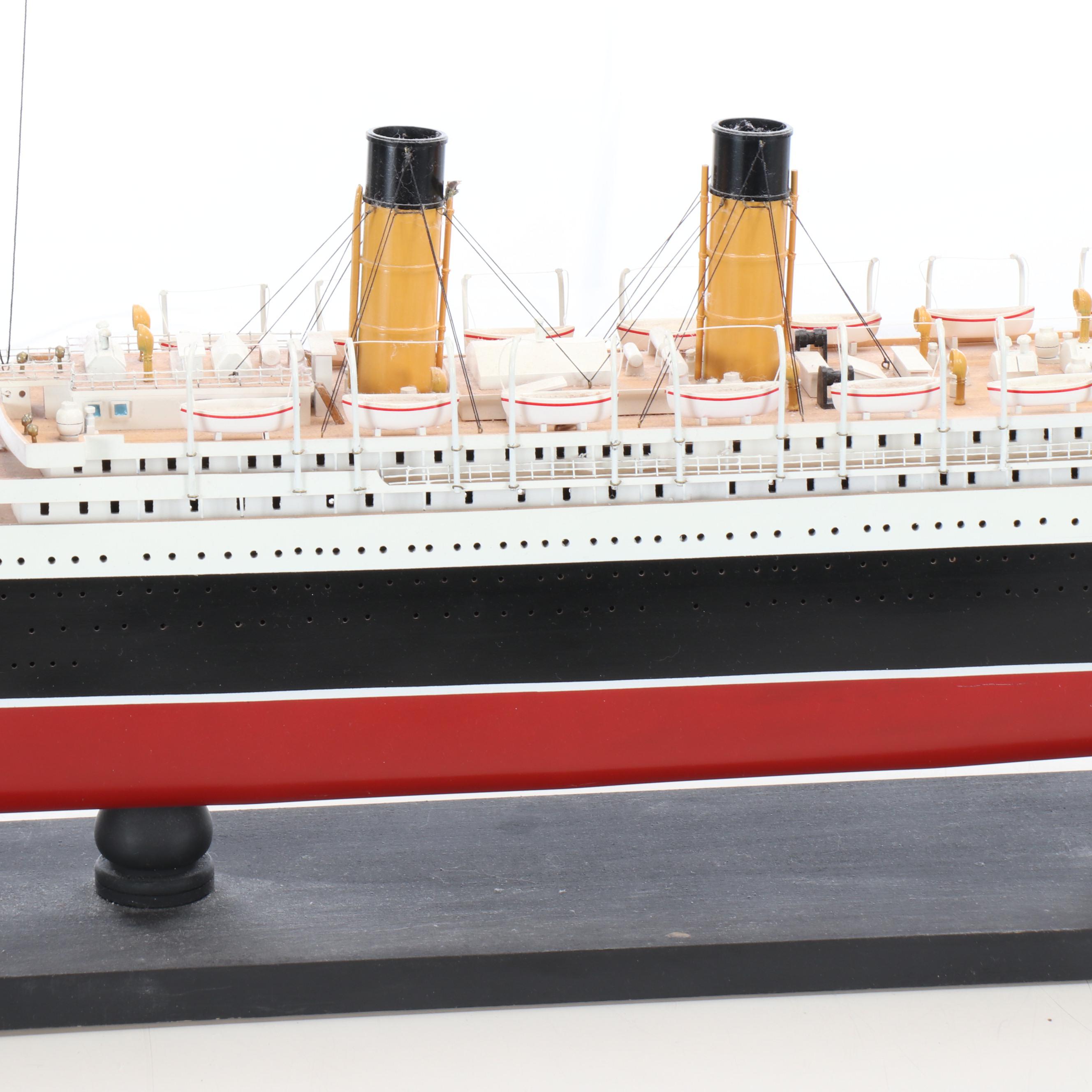Handcrafted "Empress of Ireland" Wooden Model Ship
