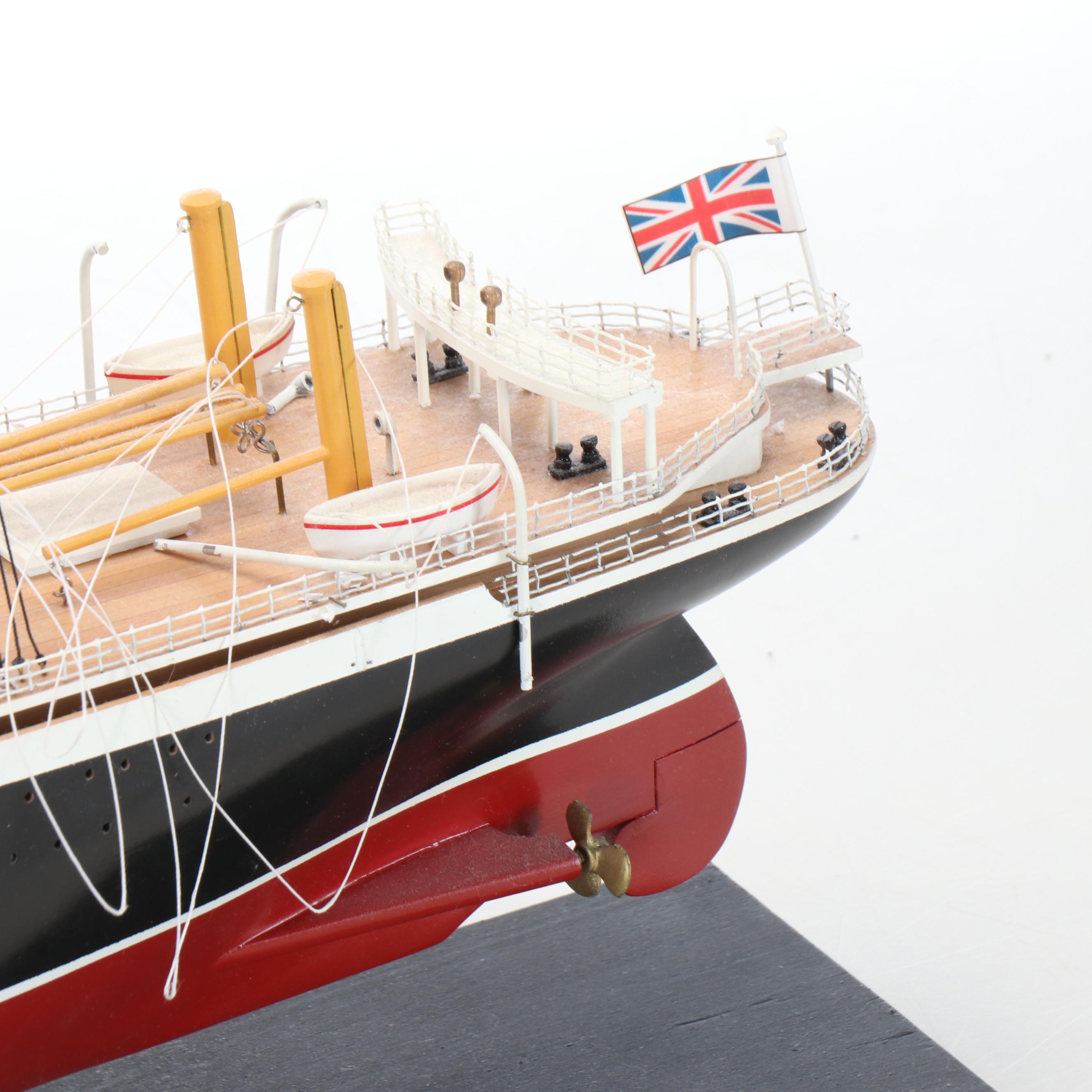 Handcrafted "Empress of Ireland" Wooden Model Ship