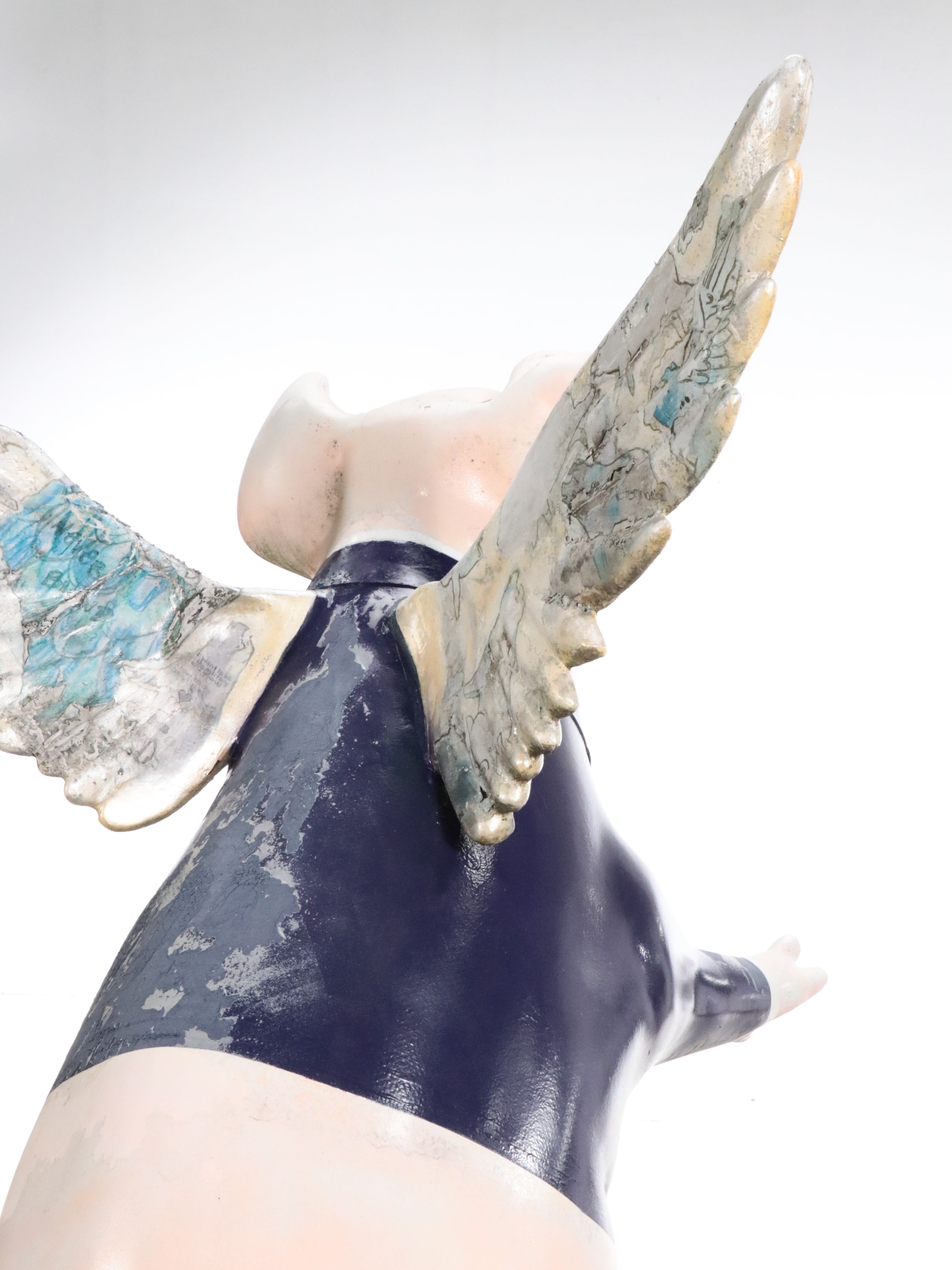 Cincinnati Big Pig Gig Style Flying Pig Statue with Business Attire