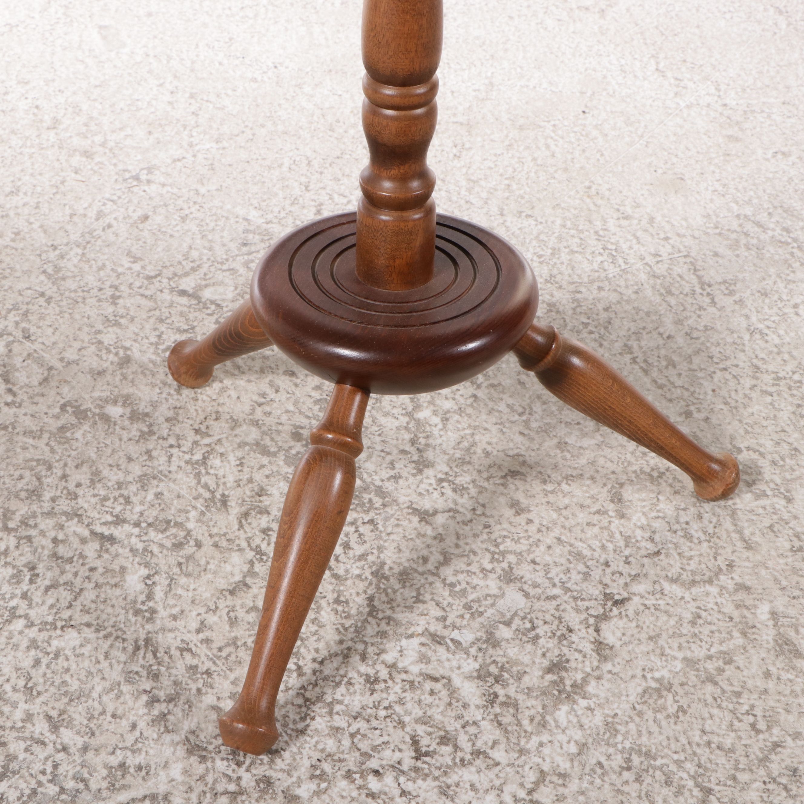 Cornwall Wood Products Colonial Style Birch Tilt-Top Candlestand