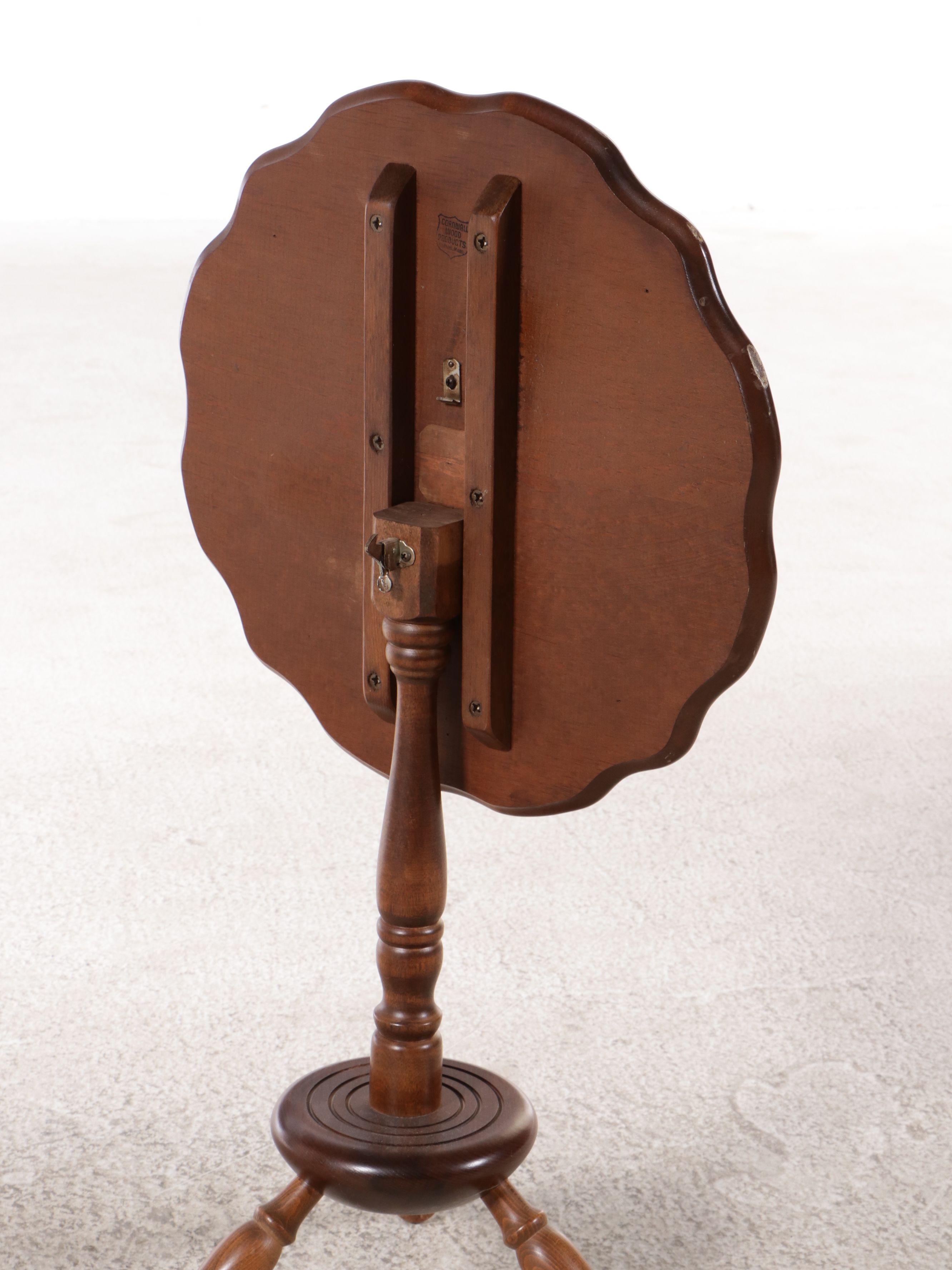 Cornwall Wood Products Colonial Style Birch Tilt-Top Candlestand